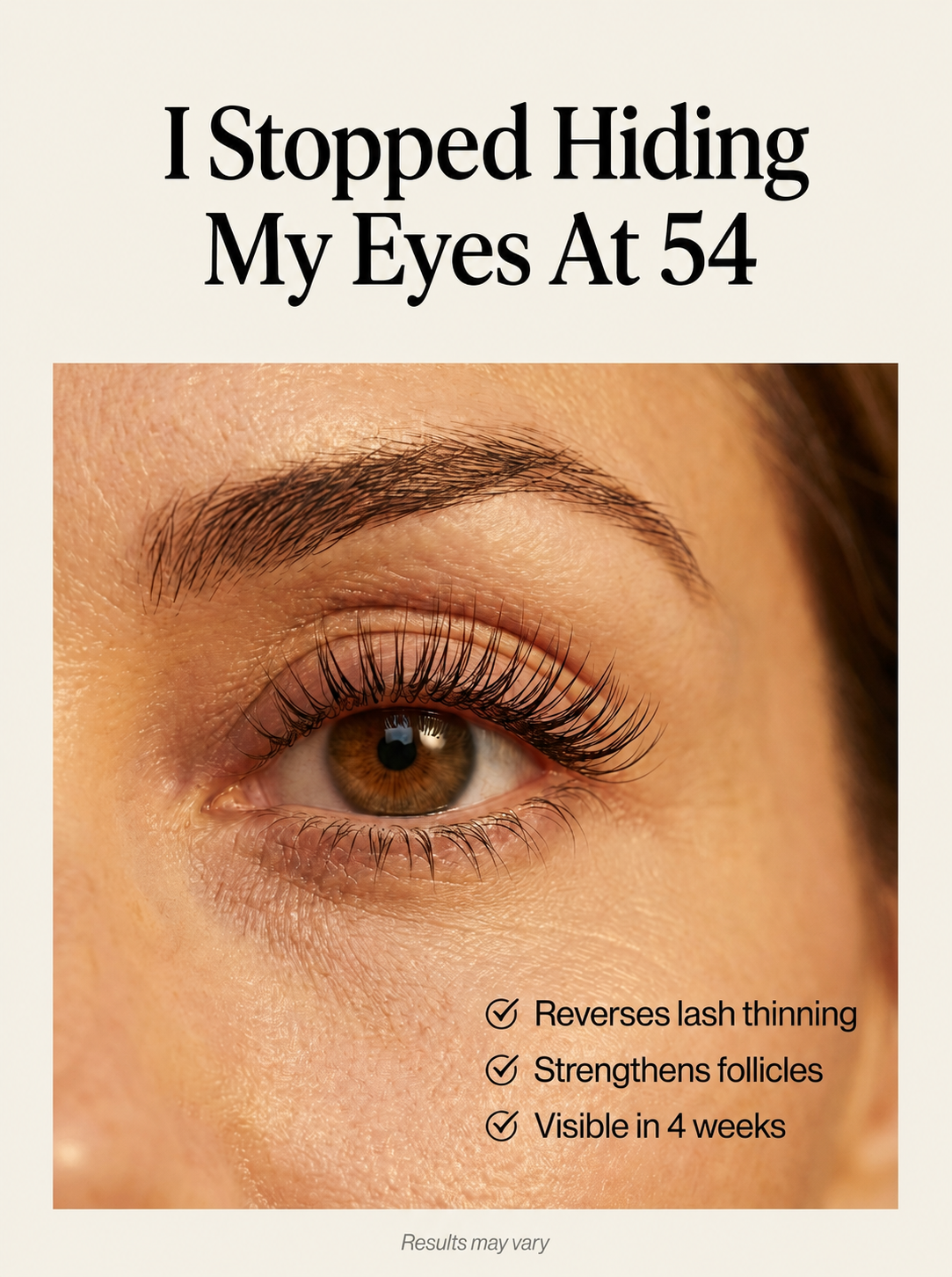 Noire Lash Facebook ad: Full Lashes In Minutes