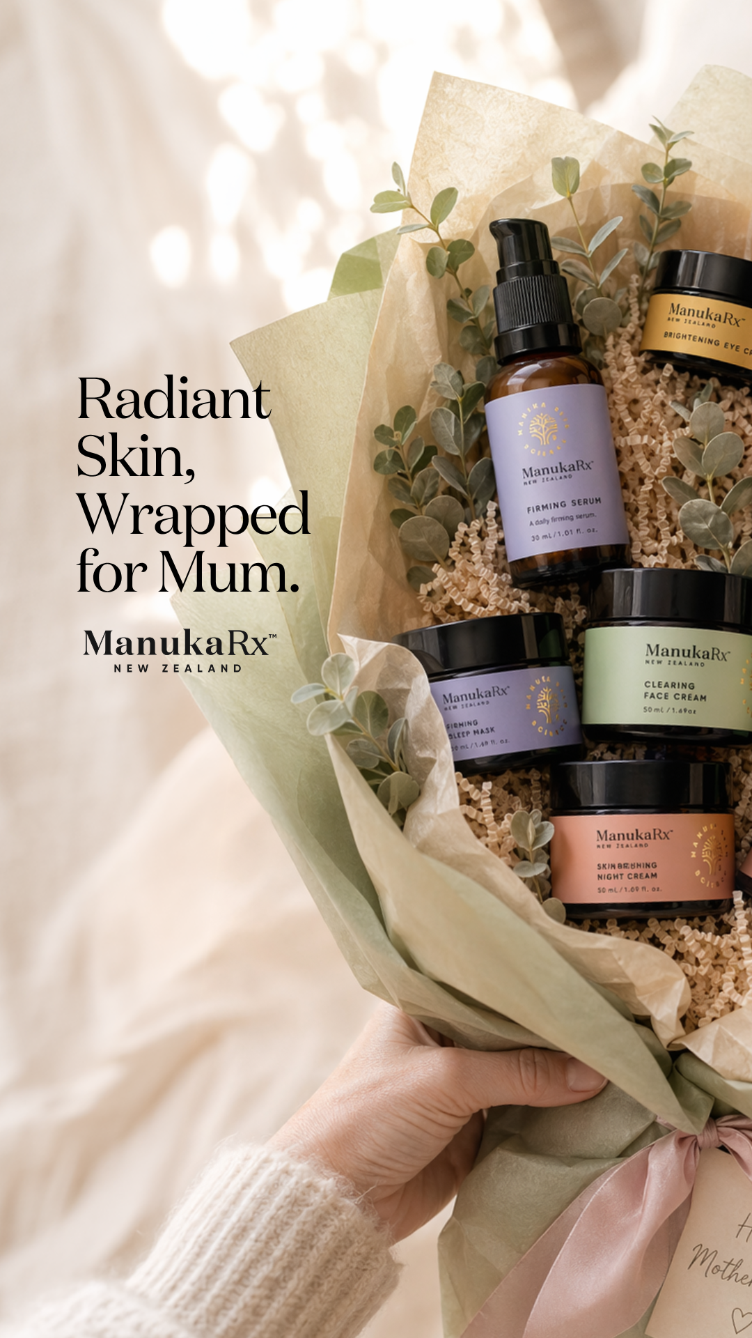 ManukaRx Natural Skincare Facebook ad