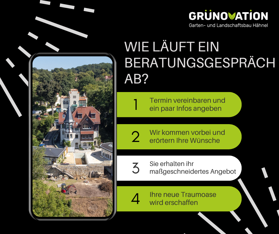 Grünovation GalaBau Hähnel Facebook ad