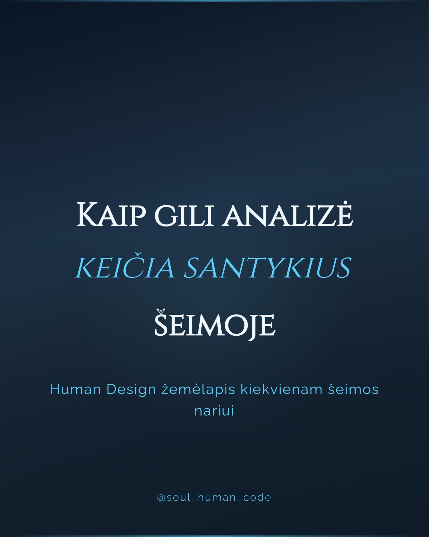 Soul Human Code Facebook ad: Ar kada susimąstėte, kodėl jūsų šeimoje kartojasi tie…