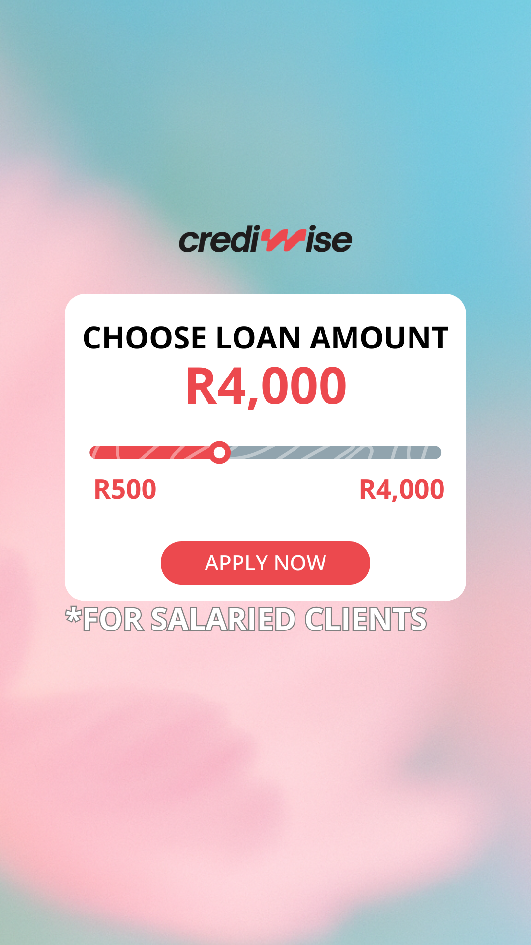 Crediwise Facebook ad: Up to R4,000