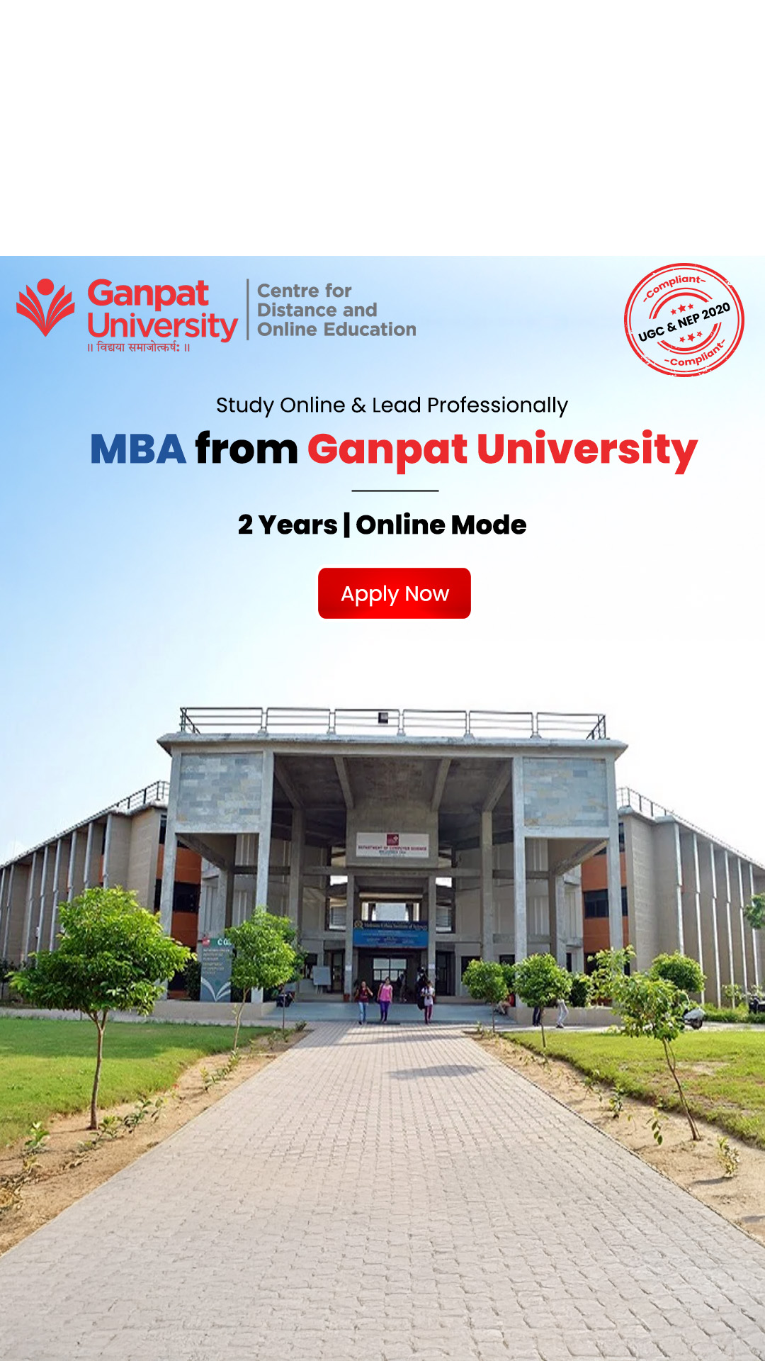 Ganpat University Online Facebook ad