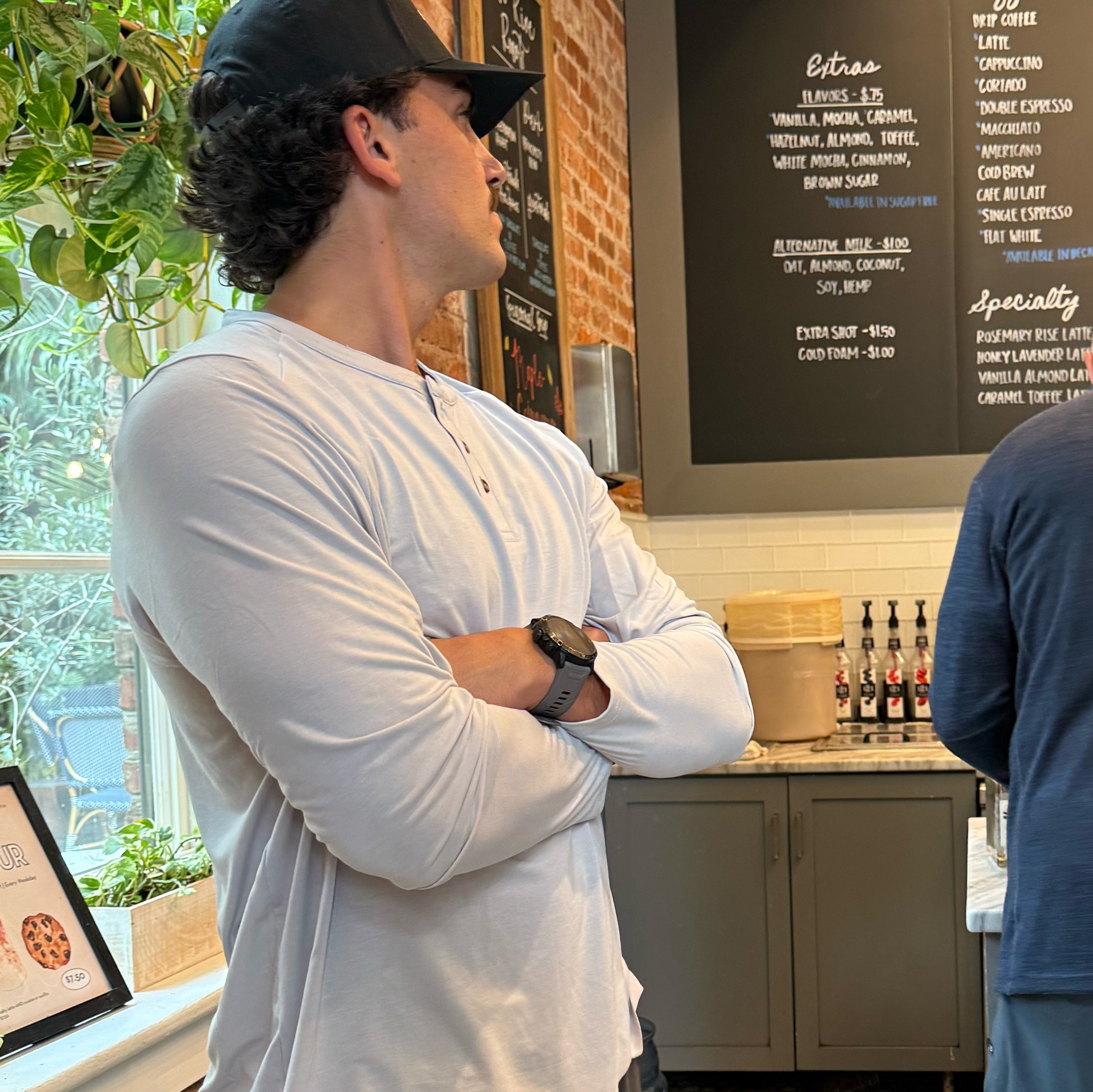 Southern Shirt Facebook ad: Stretch-built essentials made for the daily grind.