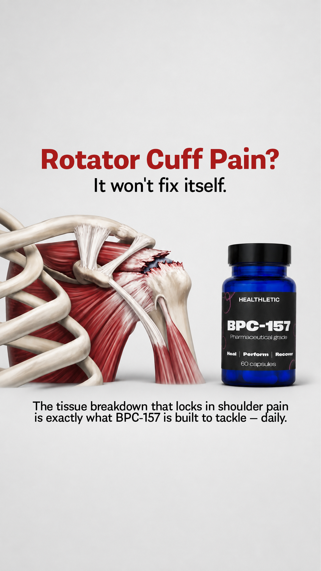 Healthletic Research News Facebook ad: The Hidden Reason Your Body Stopped Recovering
