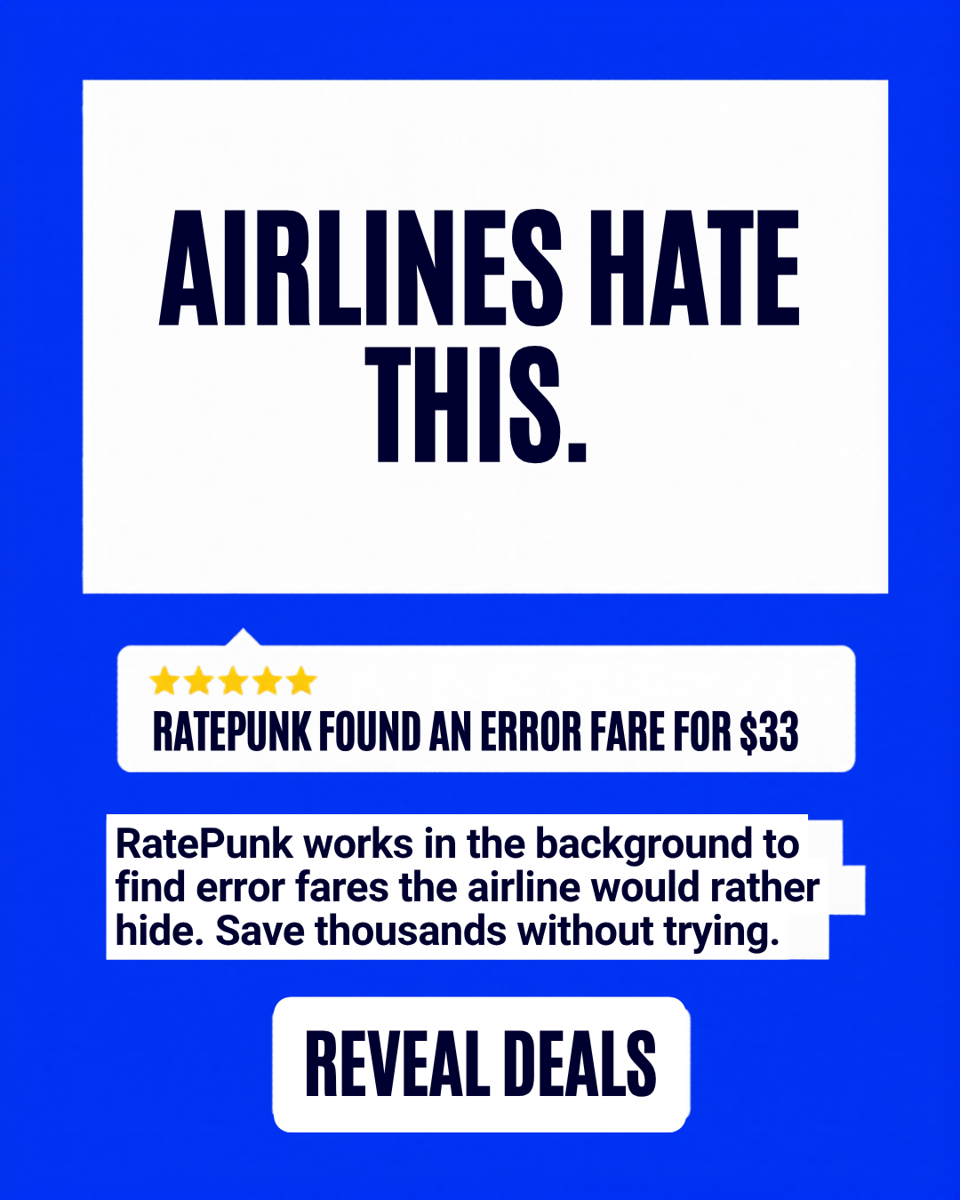 RatePunk Facebook ad