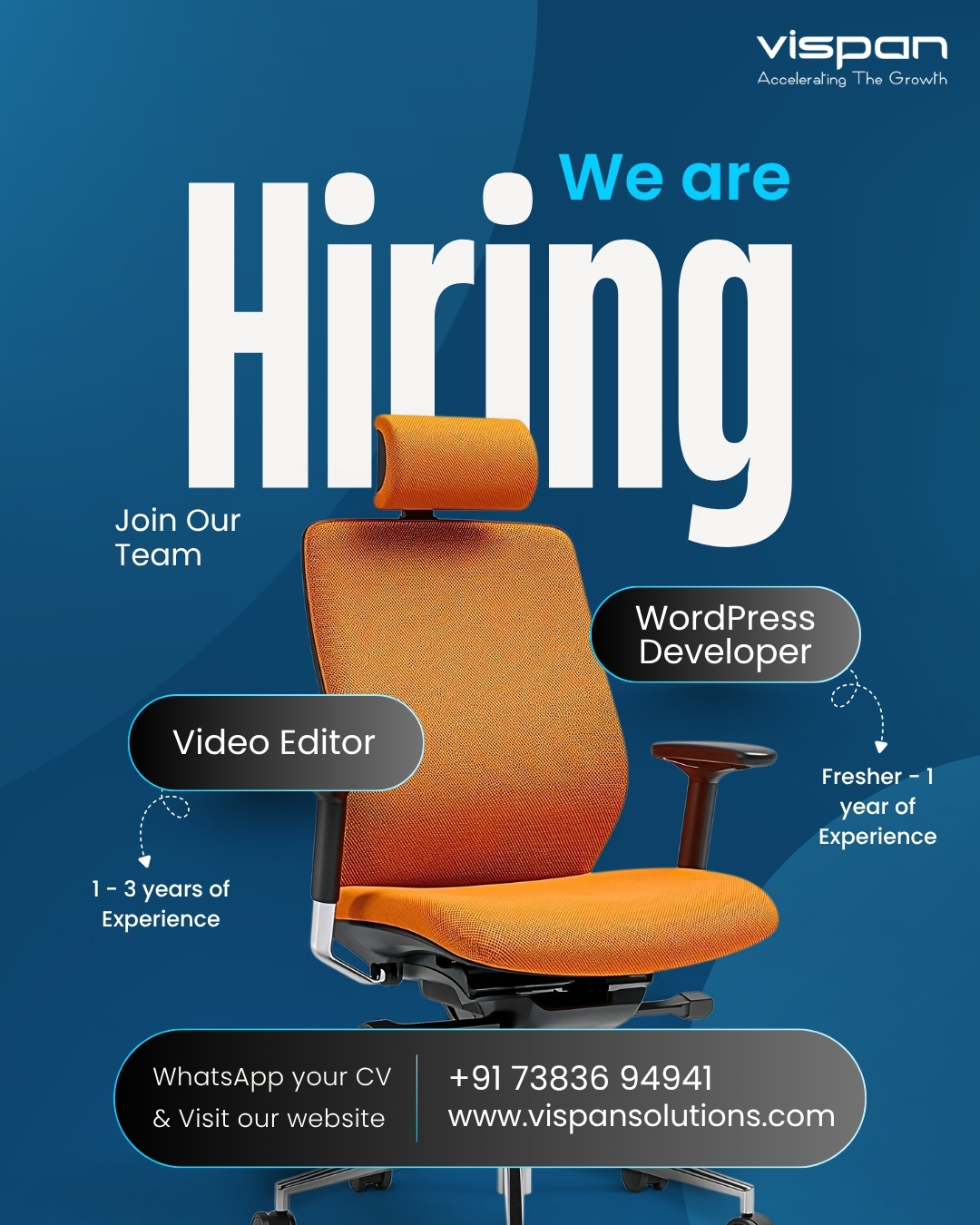 Vispan Digital Marketing Agency Facebook ad: WE’RE HIRING!
