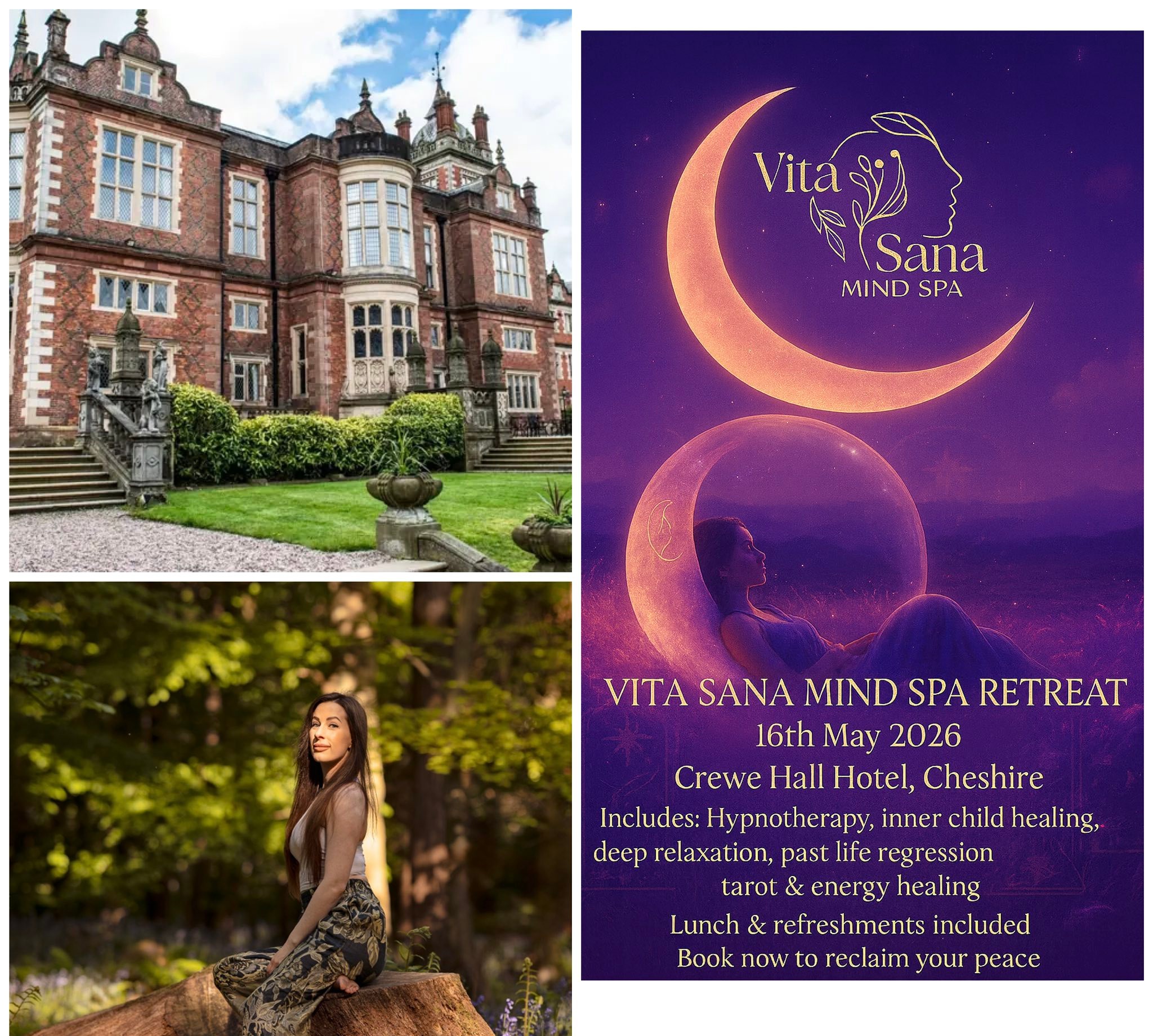 Vita Sana Mind Spa Facebook ad: Join us at Vita Sana Mind Spa Retreat…
