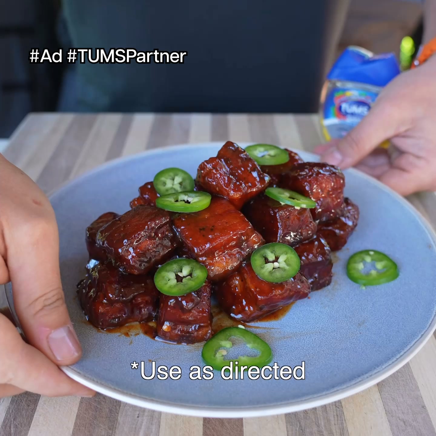 TUMS Facebook ad: More Heat. More Flavor.