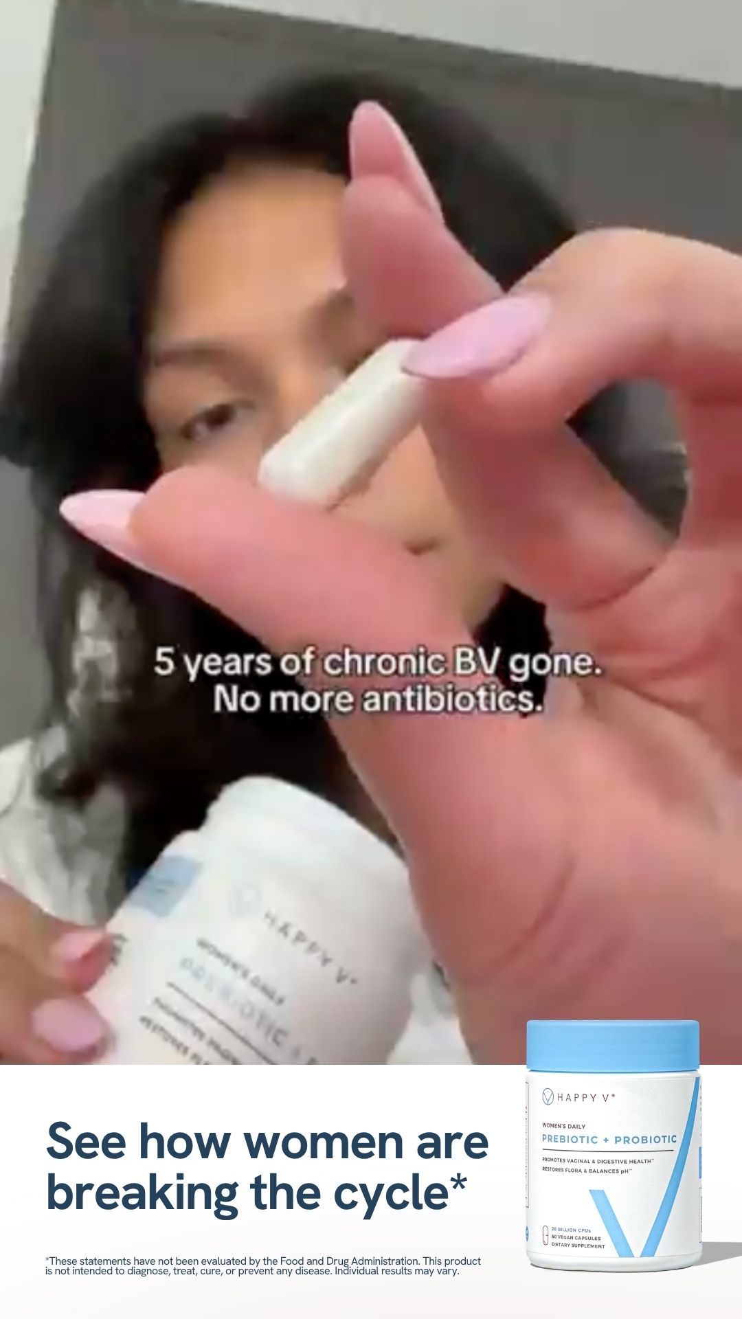 Happy V Facebook ad