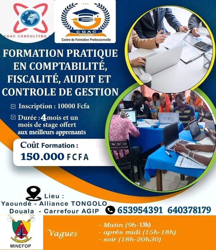 Cabinet de Gestion d'Audit et de Conseils Facebook ad: FORMATION PRATIQUE ET RAPIDE EN COMPTABILITE, FISCALITE…