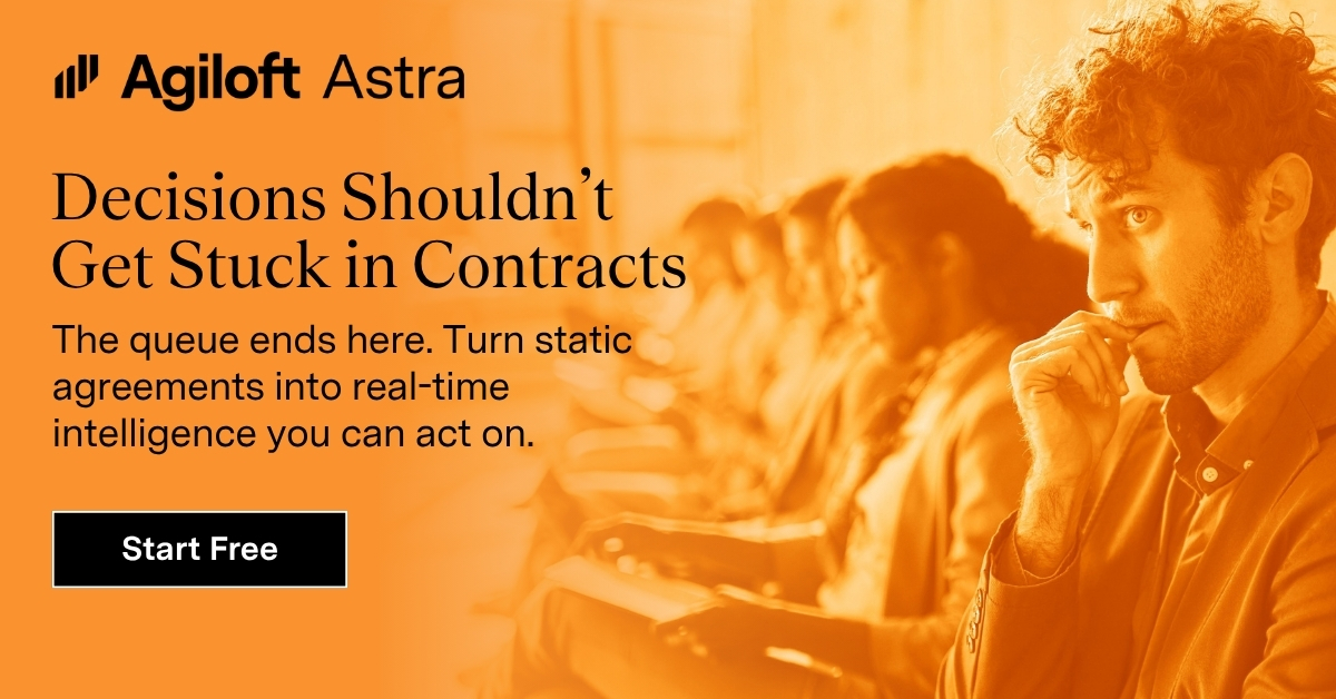 Agiloft, Inc. Facebook ad: Don't Let Contracts Slow You Down