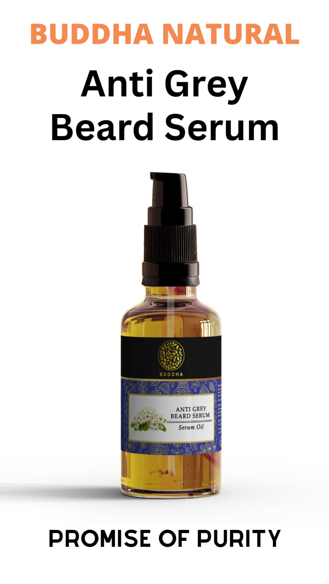 Buddha Natural Ayurvedic Beauty Facebook ad: Anti Grey Beard Serum