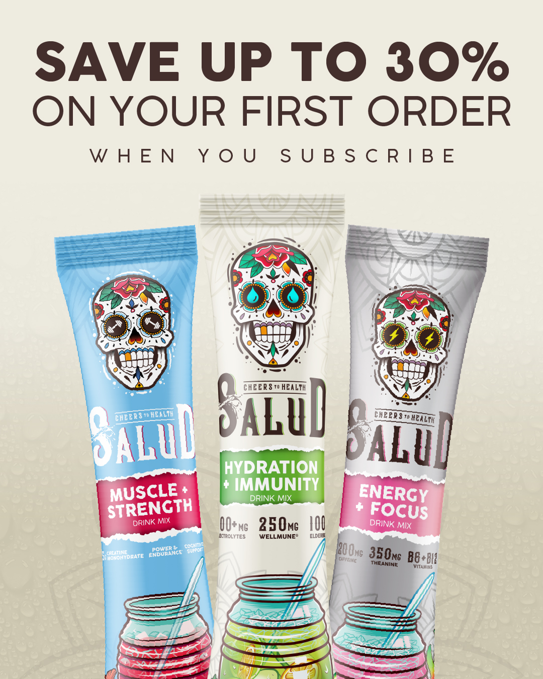 tastesalud Facebook ad: Up to 30% Off + Free Shipping