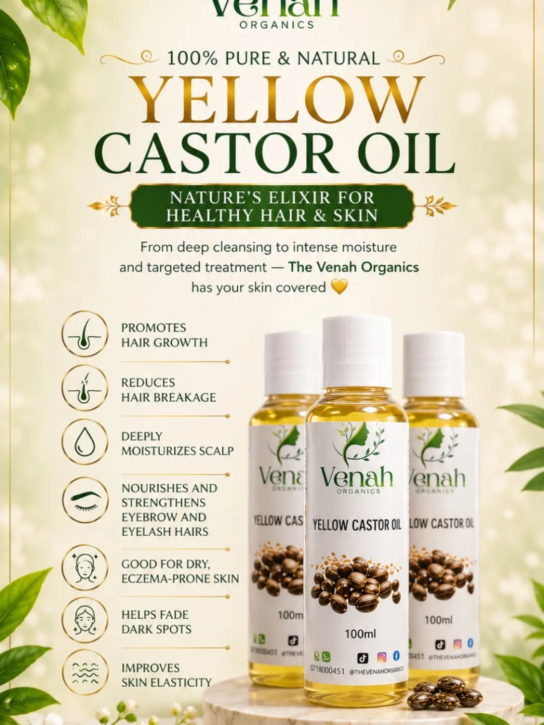 The Venah Organics Facebook ad: Benefits of African Black Soap