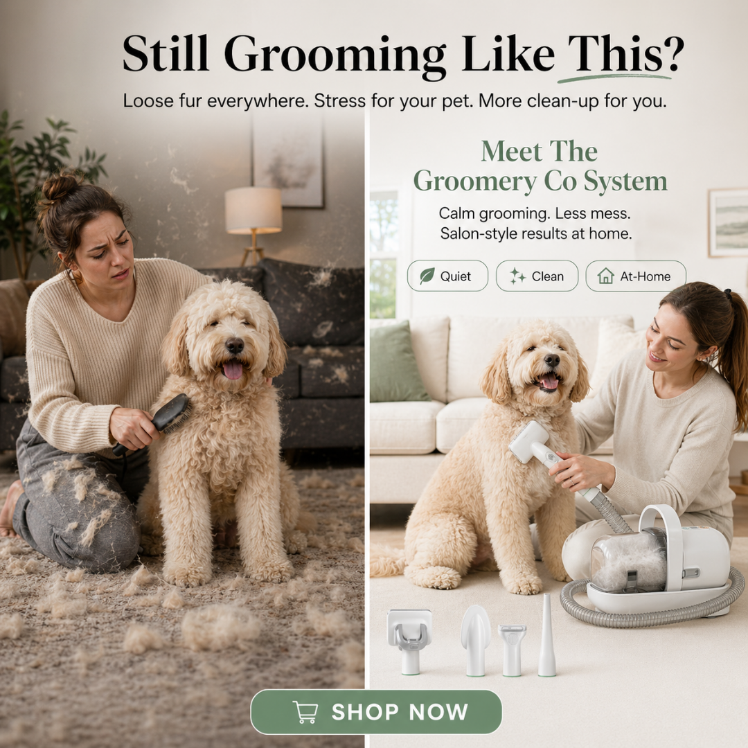 The Groomery Co Facebook ad: 50% OFF + FREE Shipping!