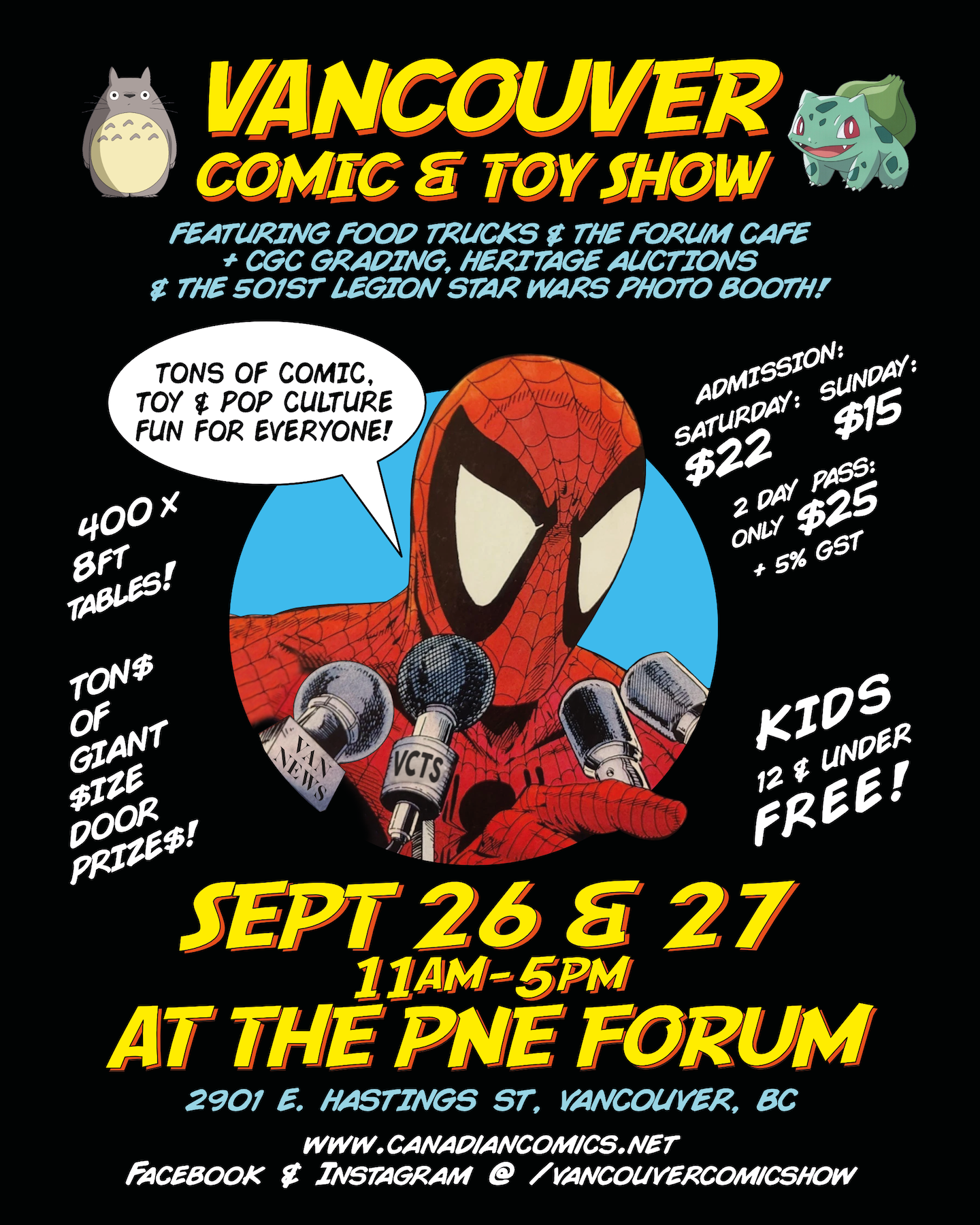 Vancouver Comic & Toy Show Facebook ad