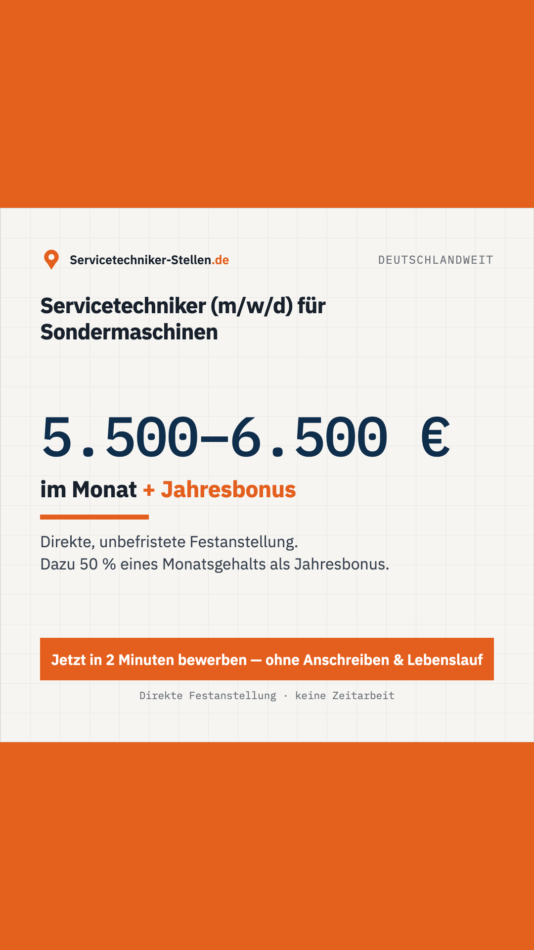 Servicetechniker-Stellen.de Facebook ad: Servicetechniker (m/w/d) gesucht!