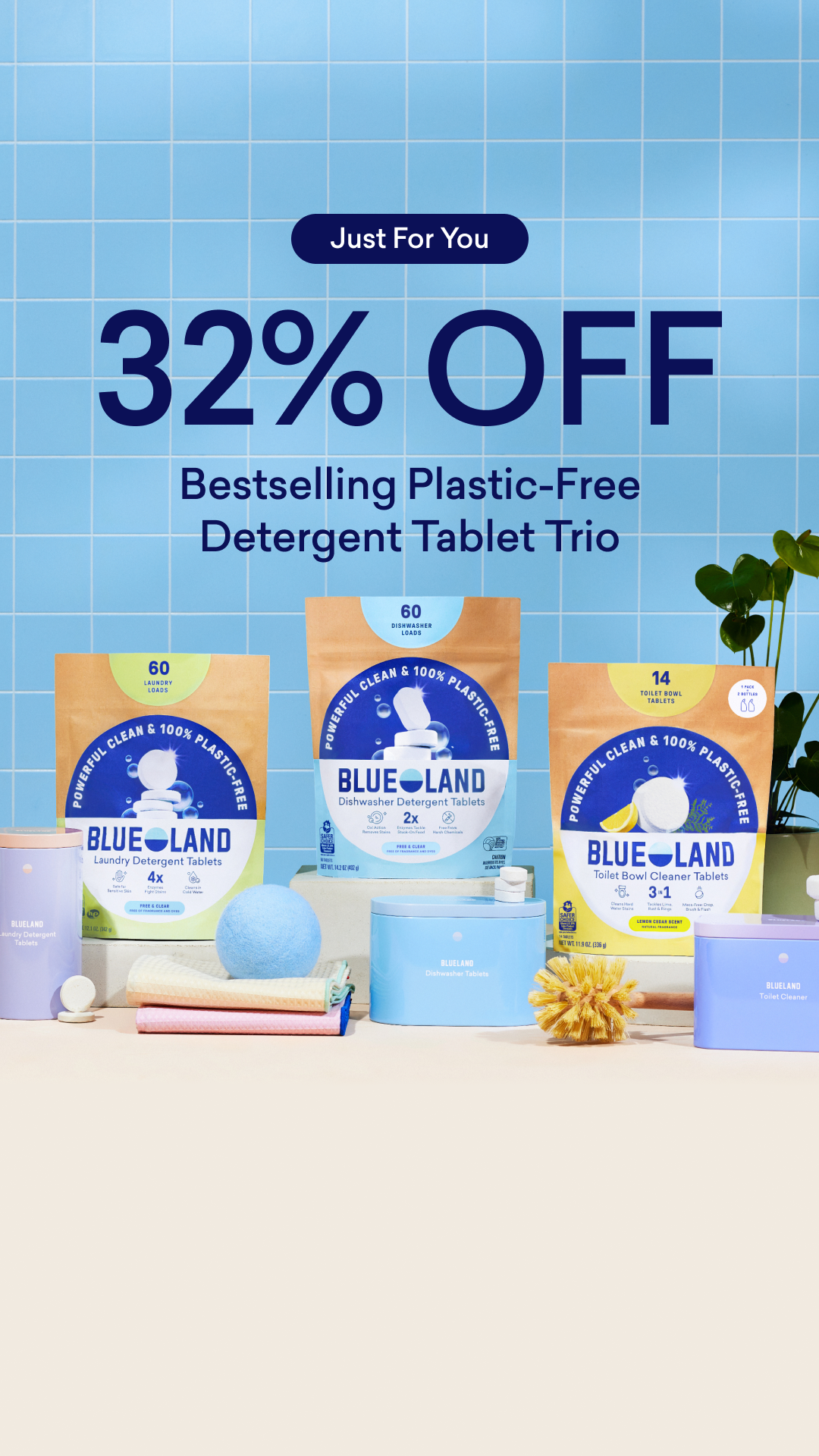 Blueland Facebook ad