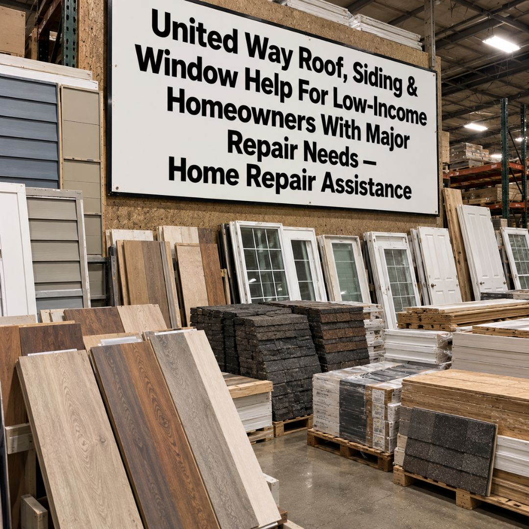 Career Momentum Facebook ad: United Way Roof, Siding & Window Help For Low-Income…
