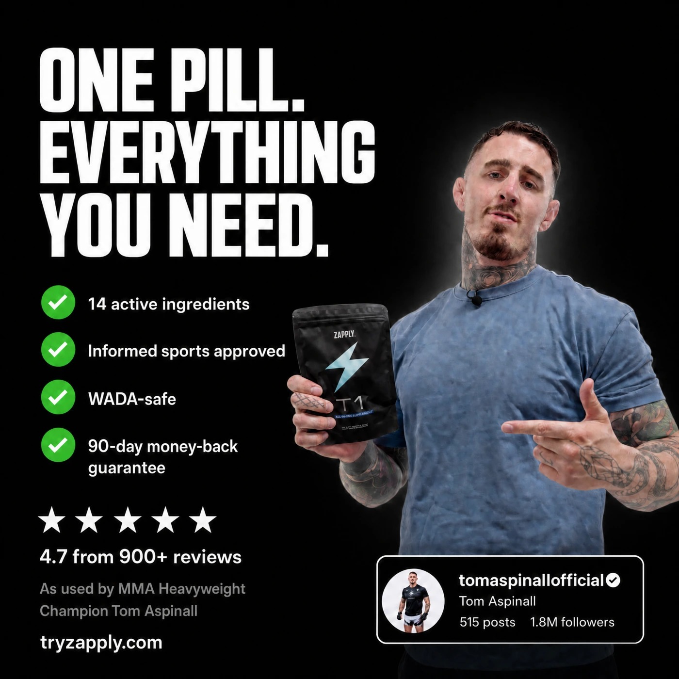 Tom Aspinall Facebook ad