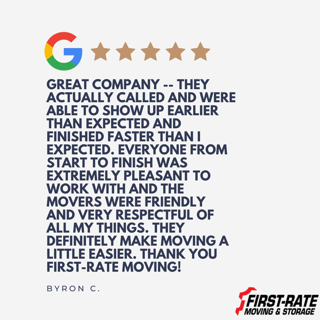 First-Rate Moving & Storage Facebook ad