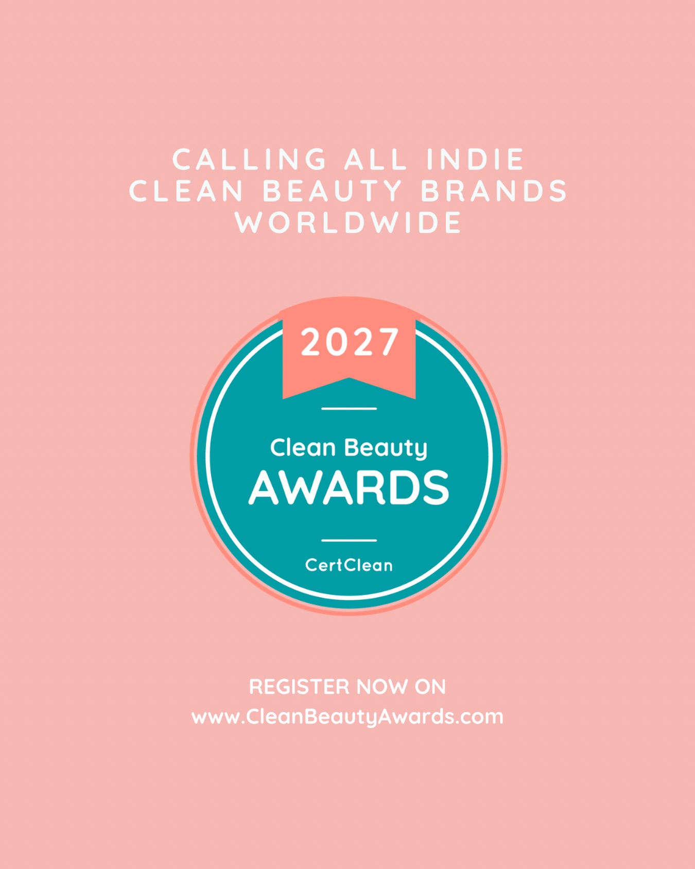 CertClean Facebook ad: Calling all indie clean beauty brands worldwide!
