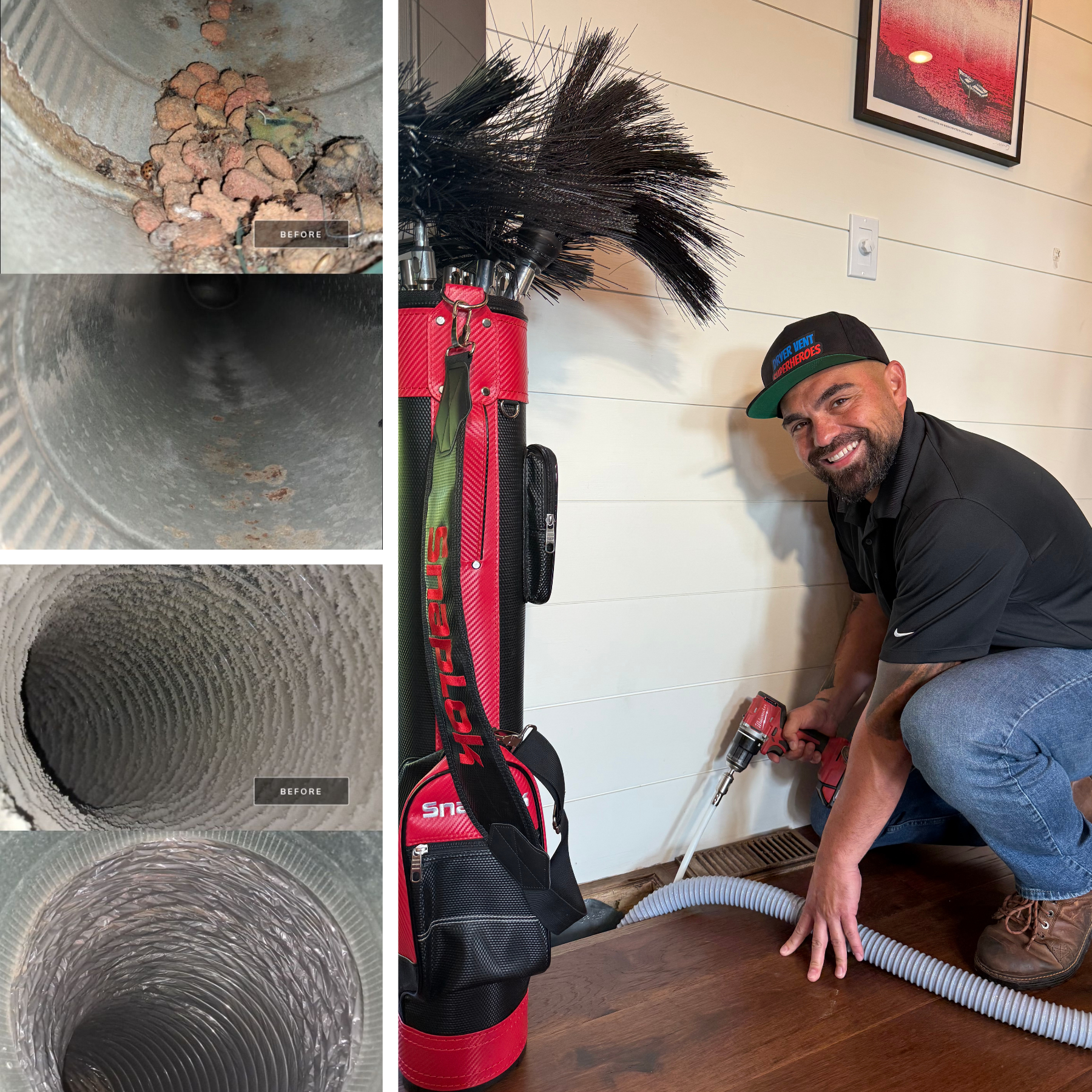 Dryer Vent Superheroes of Louisville Facebook ad