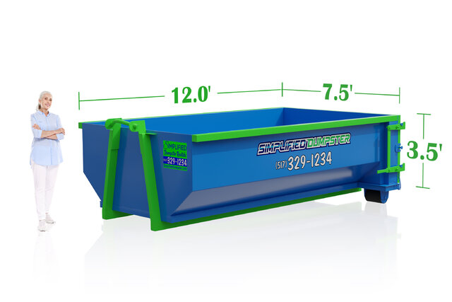 Simplified Dumpster Facebook ad: Simplified Dumpster: Lansing’s Hassle-Free Dumpster Rental…