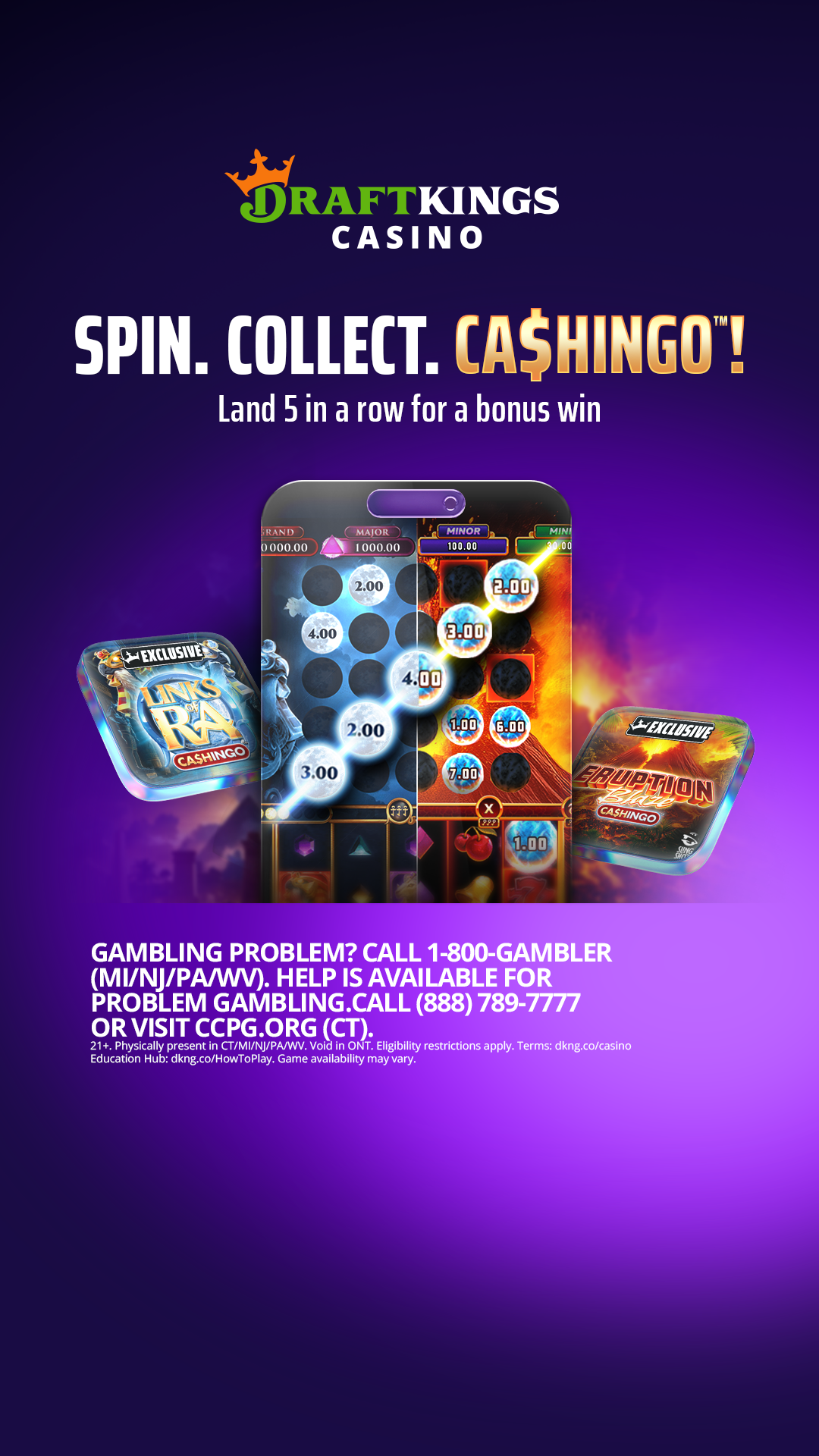 DraftKings Casino Facebook ad