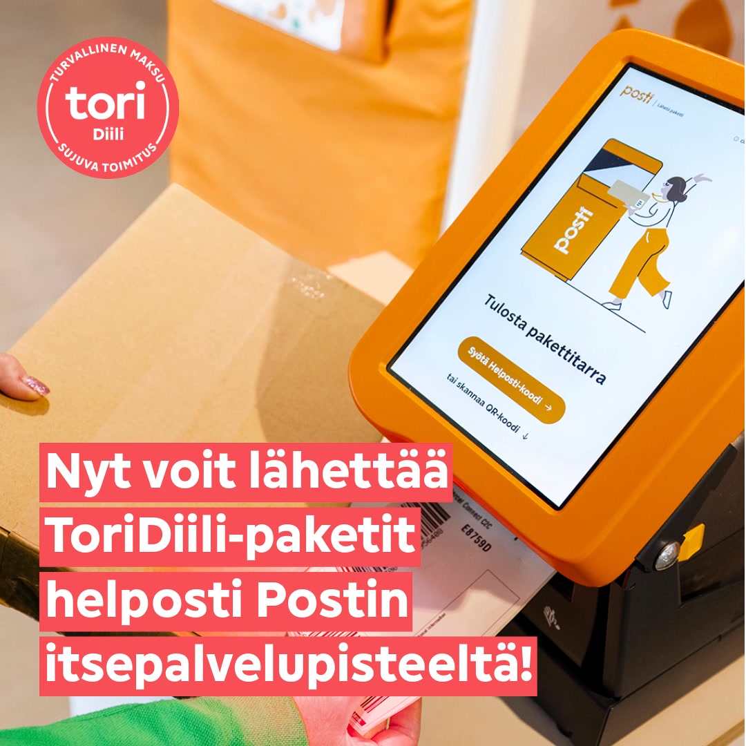 Tori.fi Facebook ad: ToriDiili - turvallinen maksu & sujuva toimitus