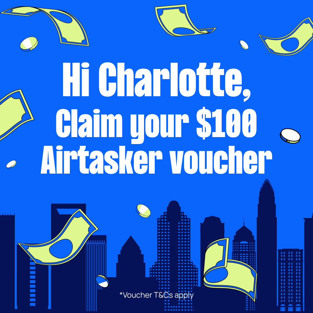 Airtasker US Facebook ad: $100 Airtasker voucher for you