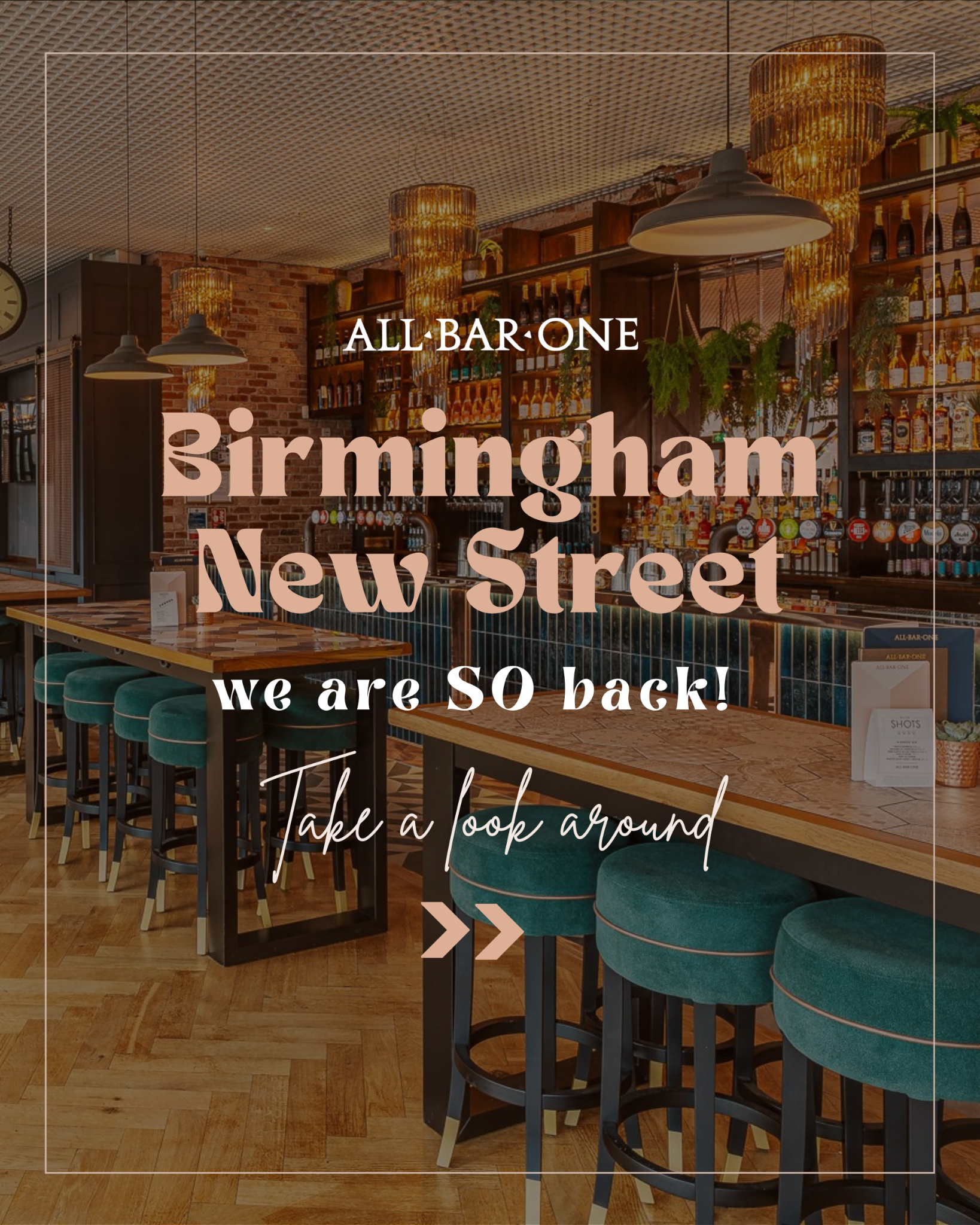 All Bar One Facebook ad: Think great cocktails, quality wine, draft beer, and…