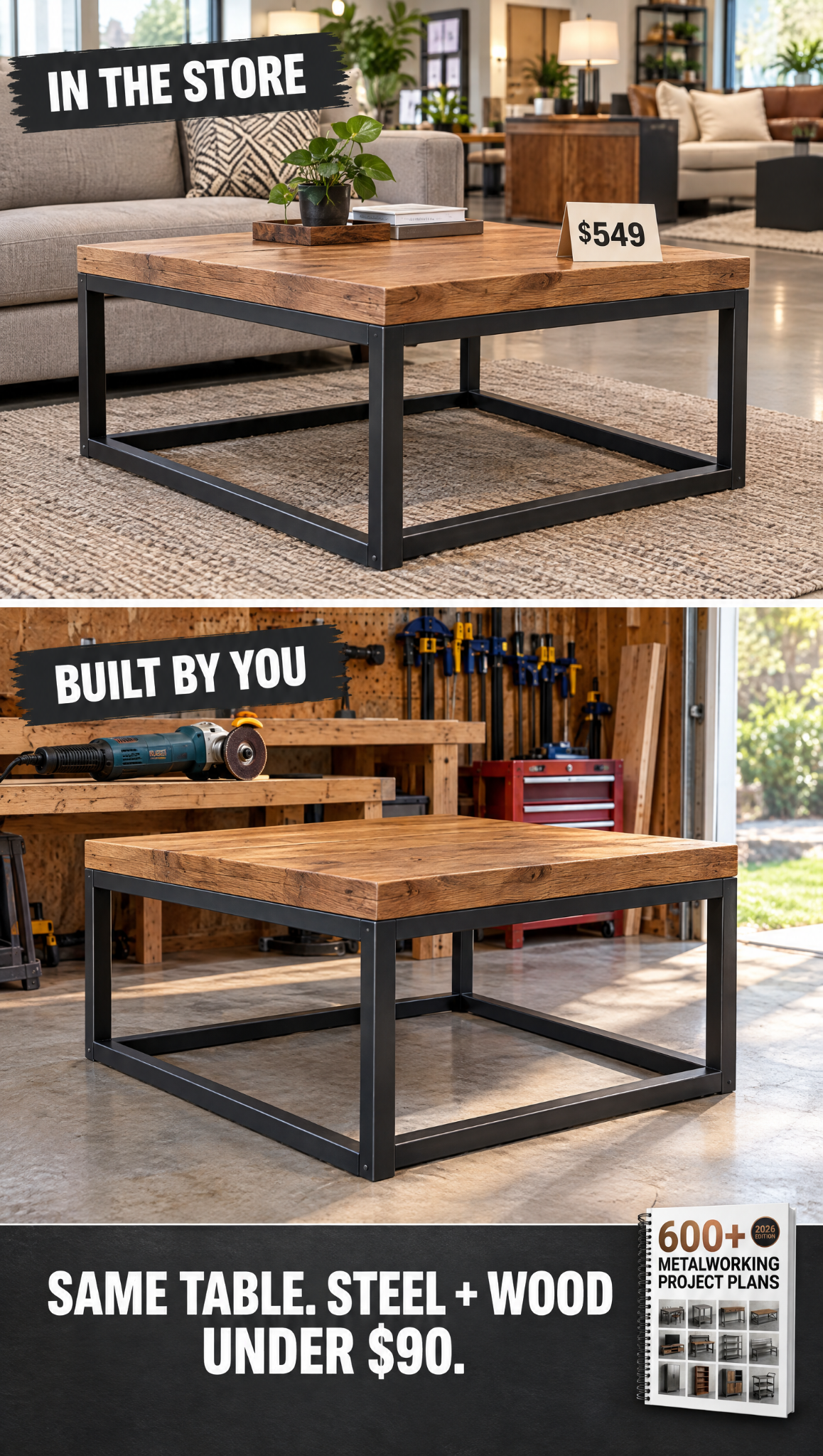 Master Crafts DIY Facebook ad: Stop Buying Furniture. Build It.