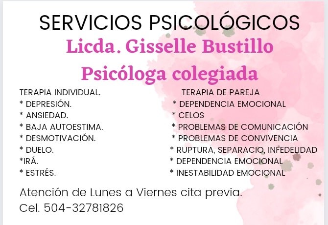 Gisselle Bustillo Psicóloga Clínica Facebook ad: Chat in Messenger