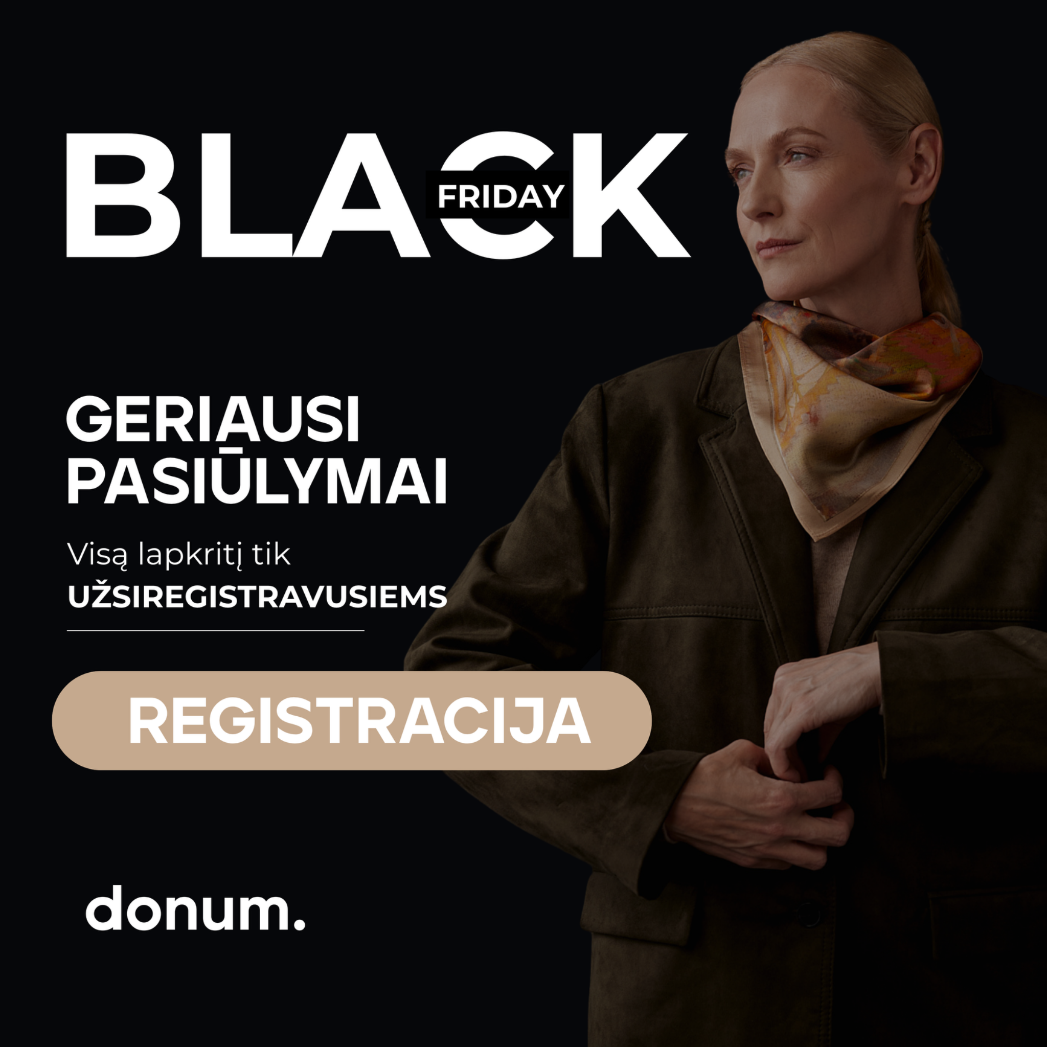 donum. Facebook ad: Būkite pirmieji