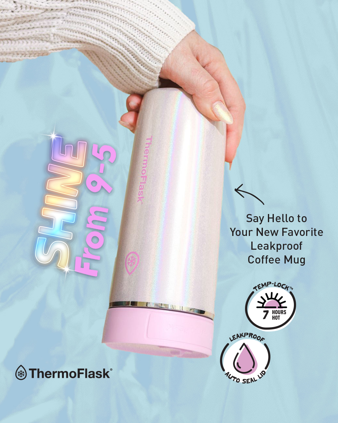 ThermoFlask Facebook ad: New! Chameleon SHINE