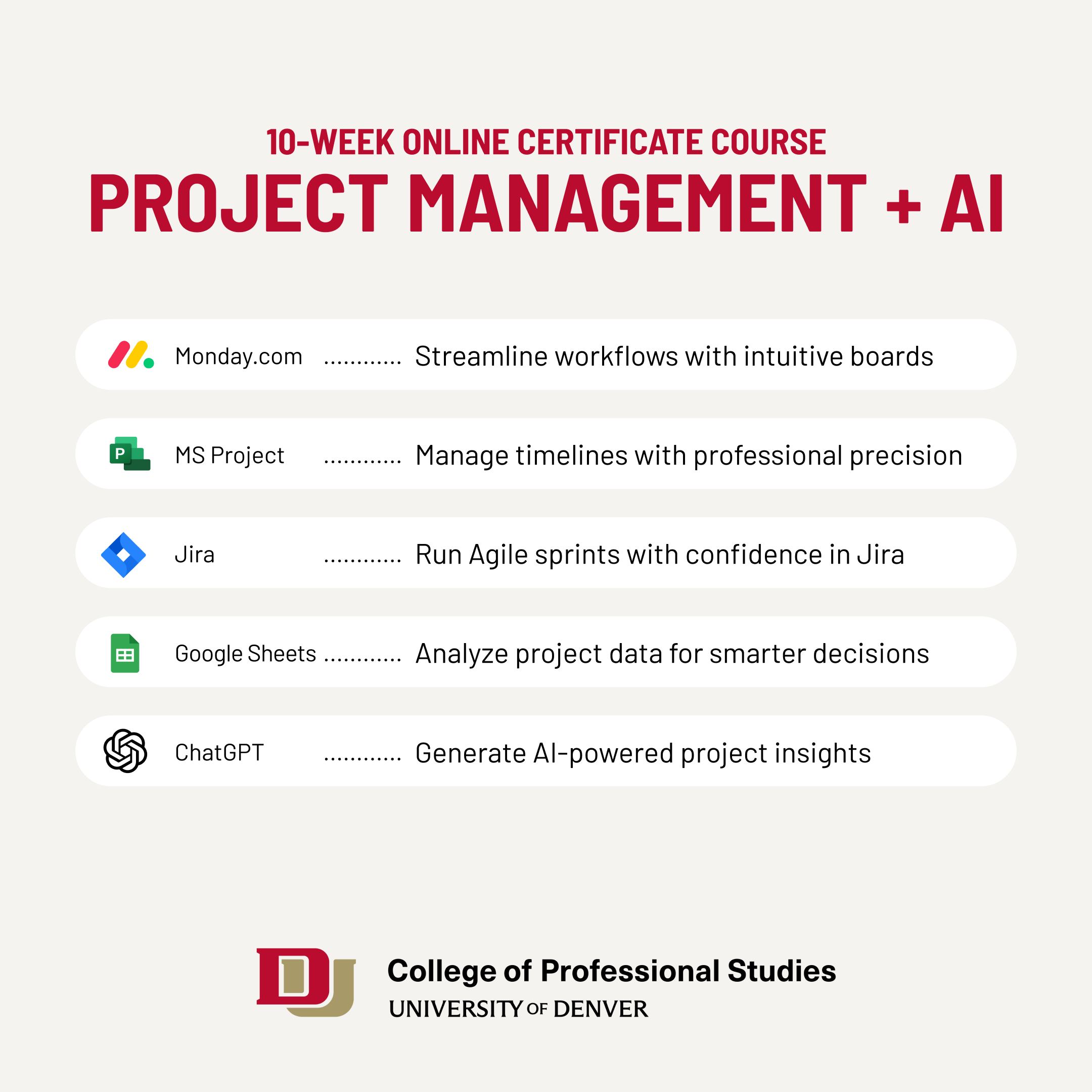 Professional and Workforce Development at the University of Denver Facebook ad