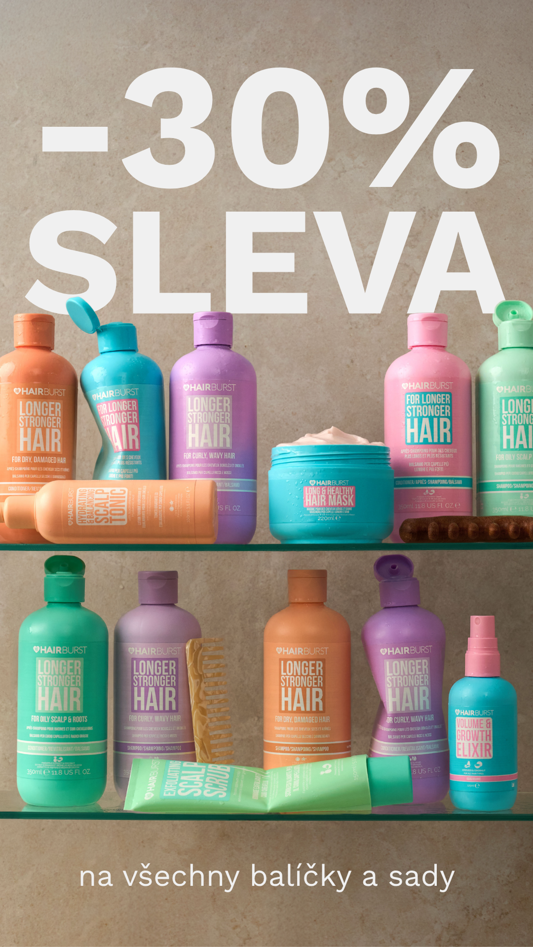 Hairburst Czech Republic Facebook ad