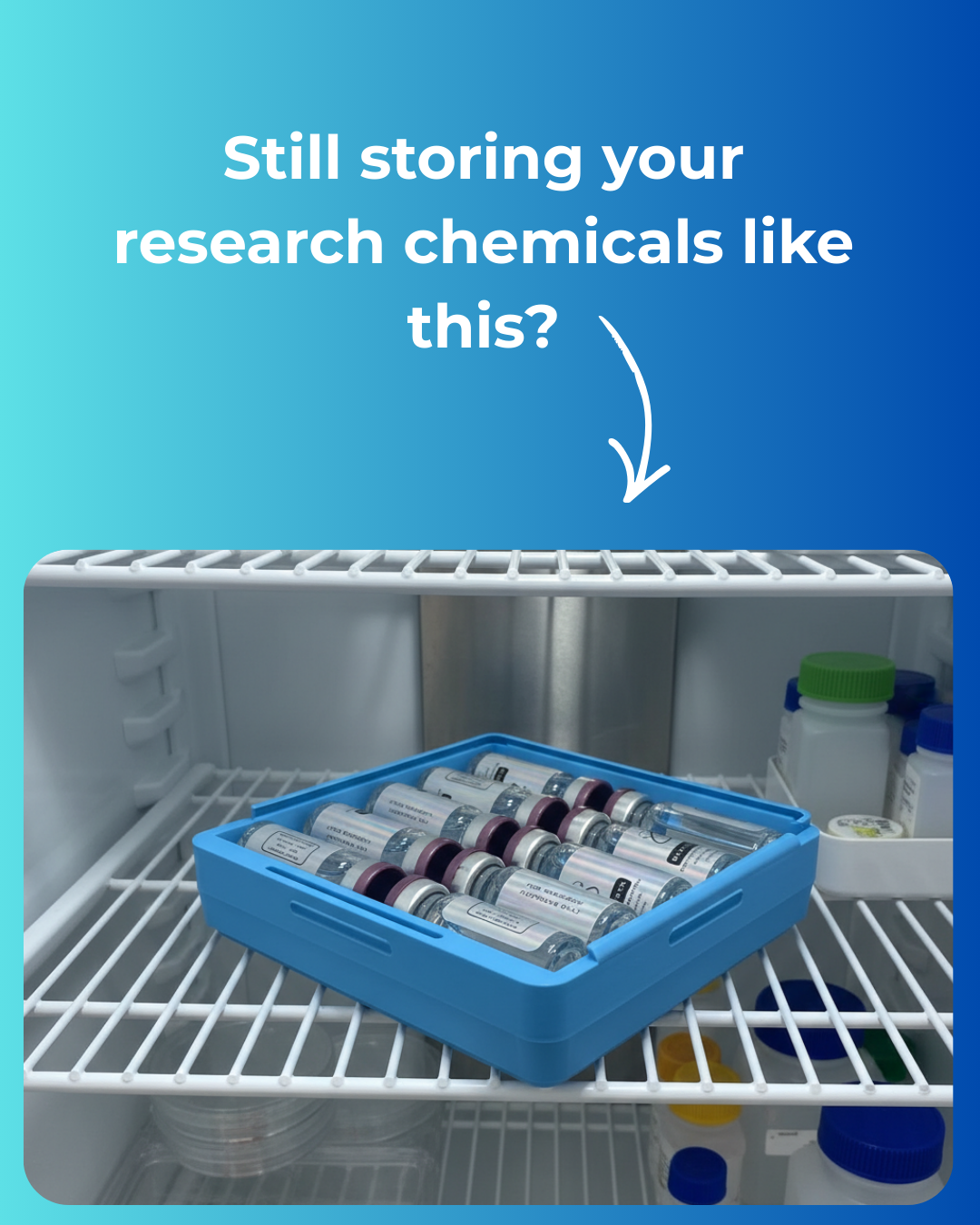 The Pep Doc Facebook ad: Still storing your research compounds loose in the…