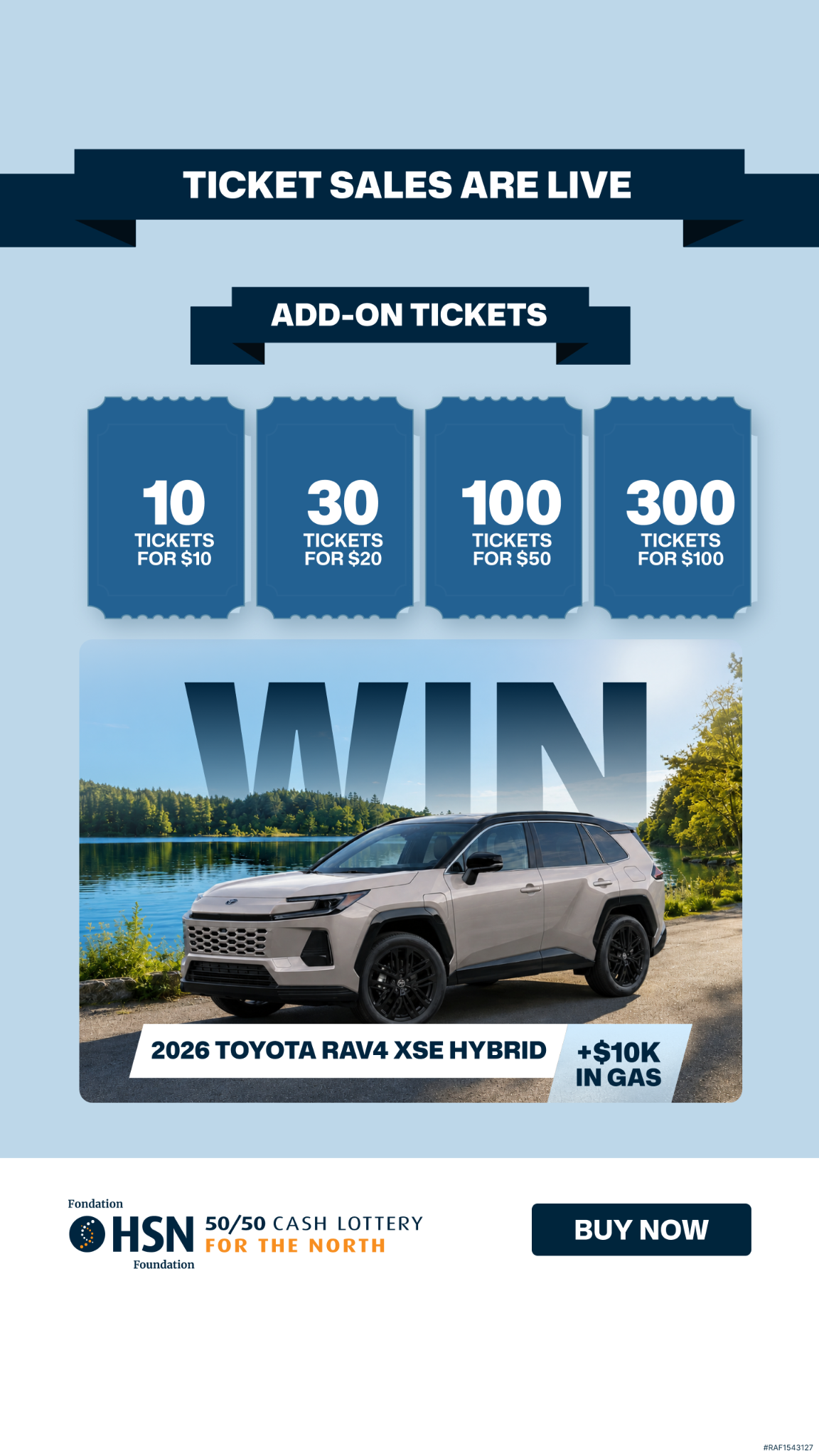 HSN 50/50 Facebook ad