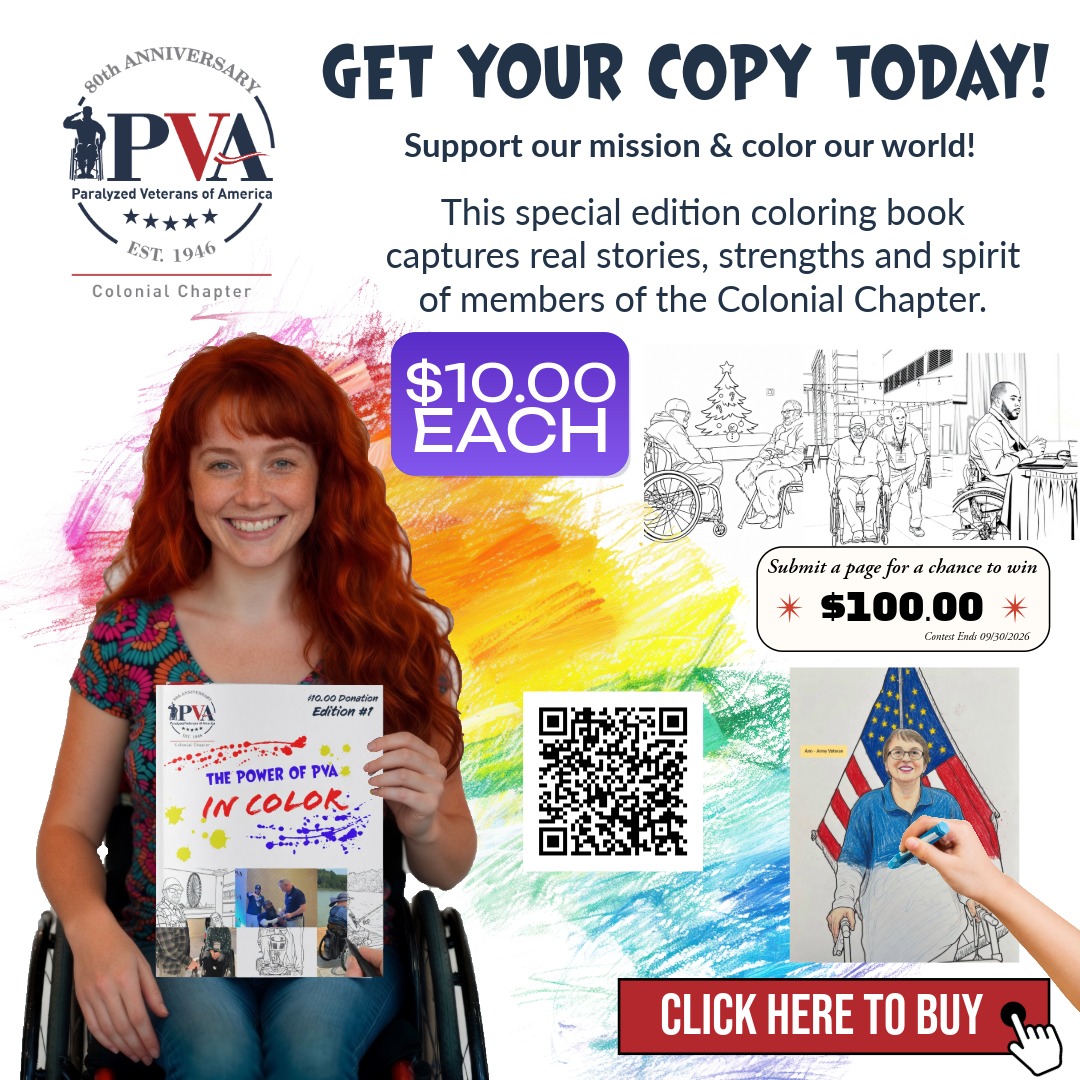 Paralyzed Veterans of America - Colonial Chapter Facebook ad: Colonial Chapter of the Paralyzed Veterans of America