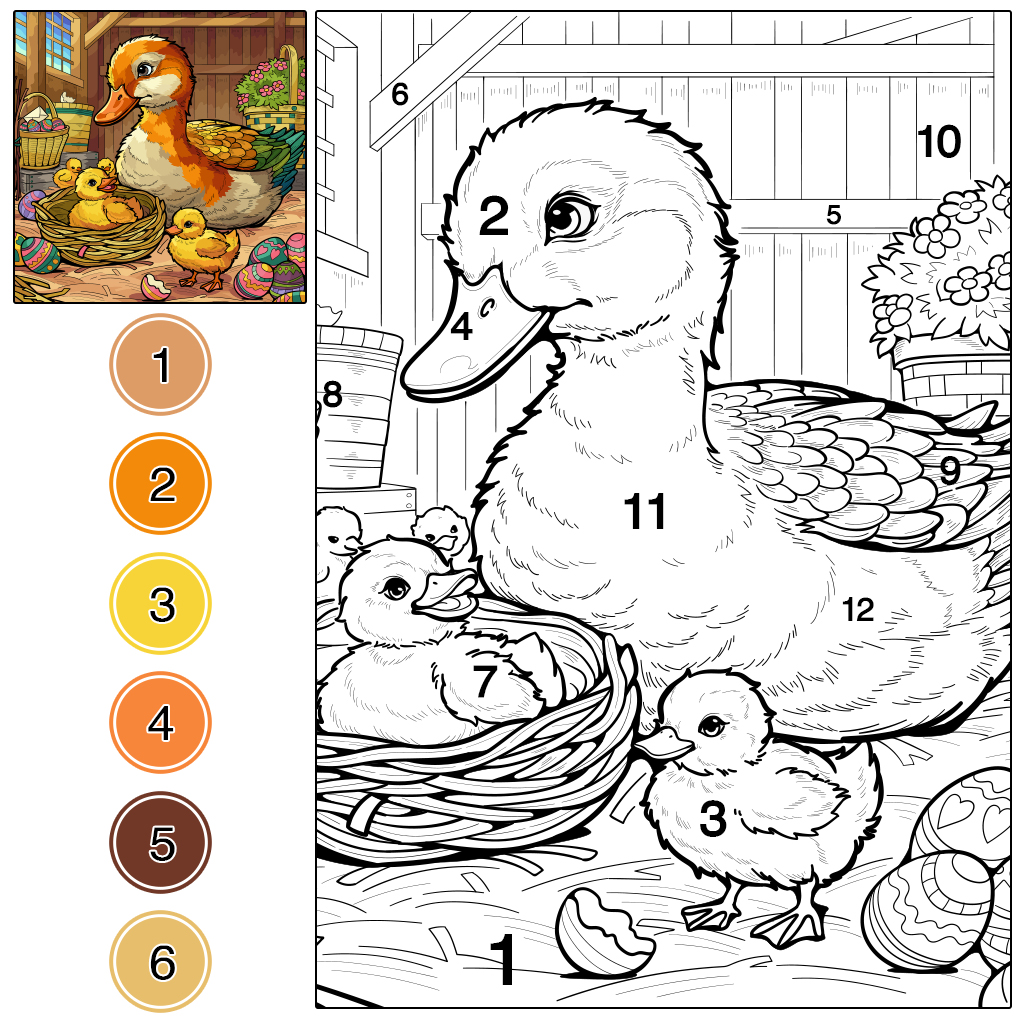 Coloring Book - Color by Number Facebook ad