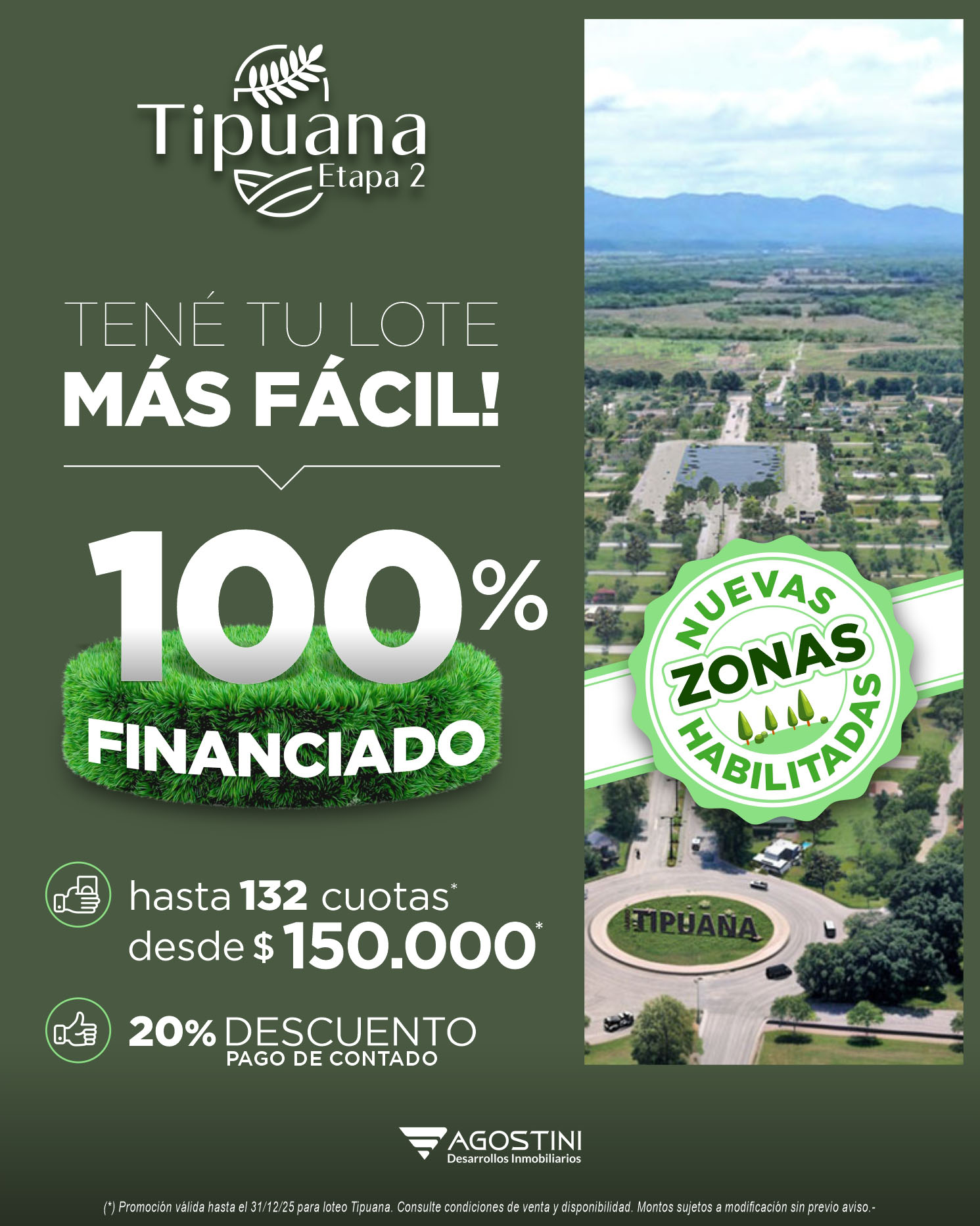 Agostini Desarrollos Inmobiliarios Facebook ad: Atención! Tenés 𝐩𝐨𝐜𝐨𝐬 𝐝𝐢́𝐚𝐬 para ser 𝐝𝐮𝐞𝐧̃𝐨…