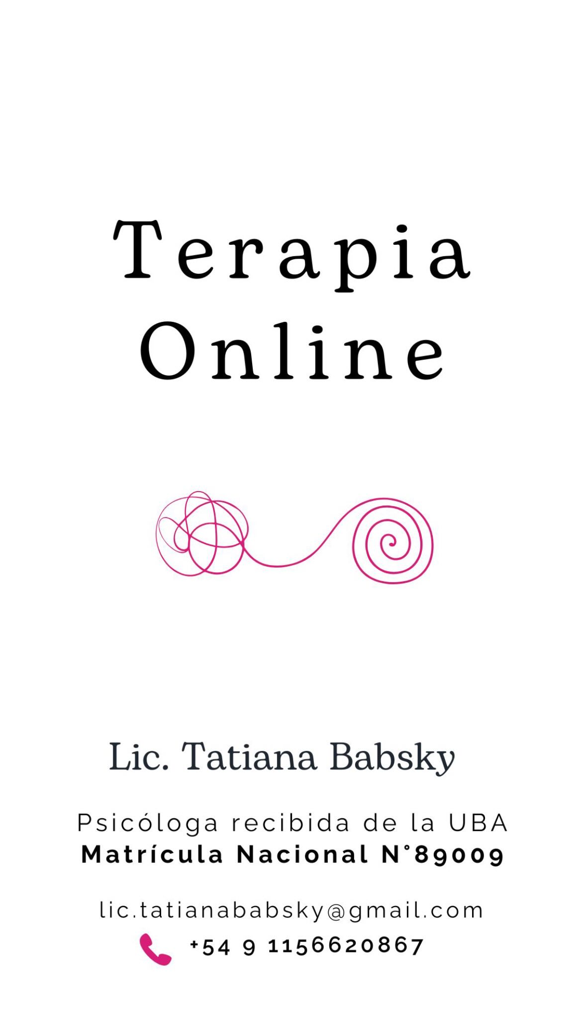 Tatiana Babsky Facebook ad: Empezar terapia no siempre es una decisión fácil.