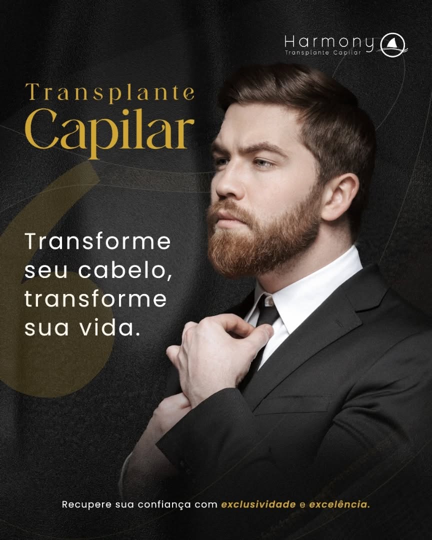 Harmony Transplante Capilar Americana Facebook ad: Transforme seu cabelo, transforme sua vida!