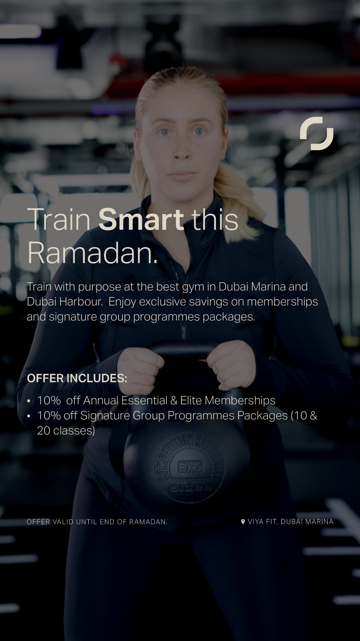 Viya Fit Facebook ad: Viya Fit Dubai Marina and Dubai Harbour. A Functional…