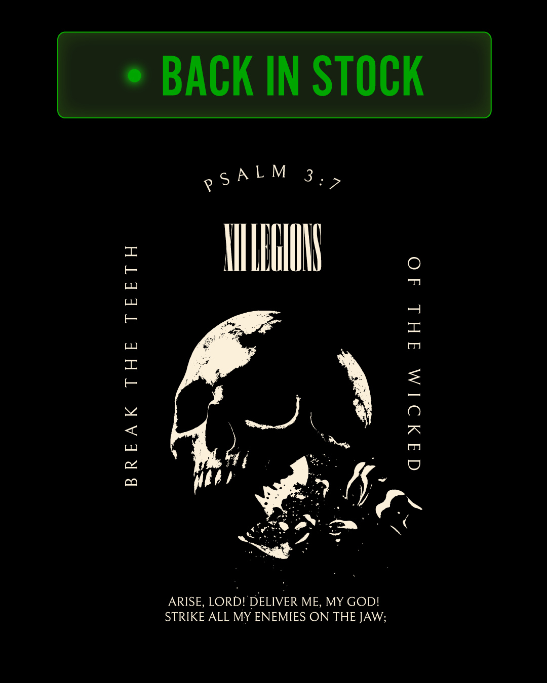 XII Legions Facebook ad: The Psalm 3:7 Collection