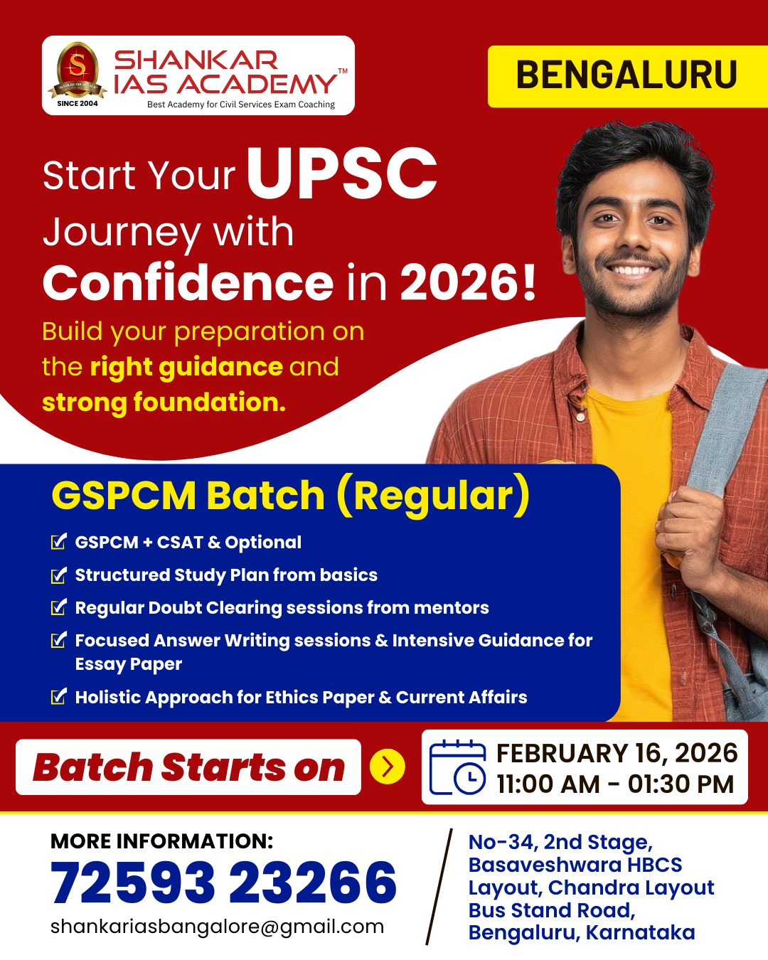 Shankar IAS Academy Facebook ad
