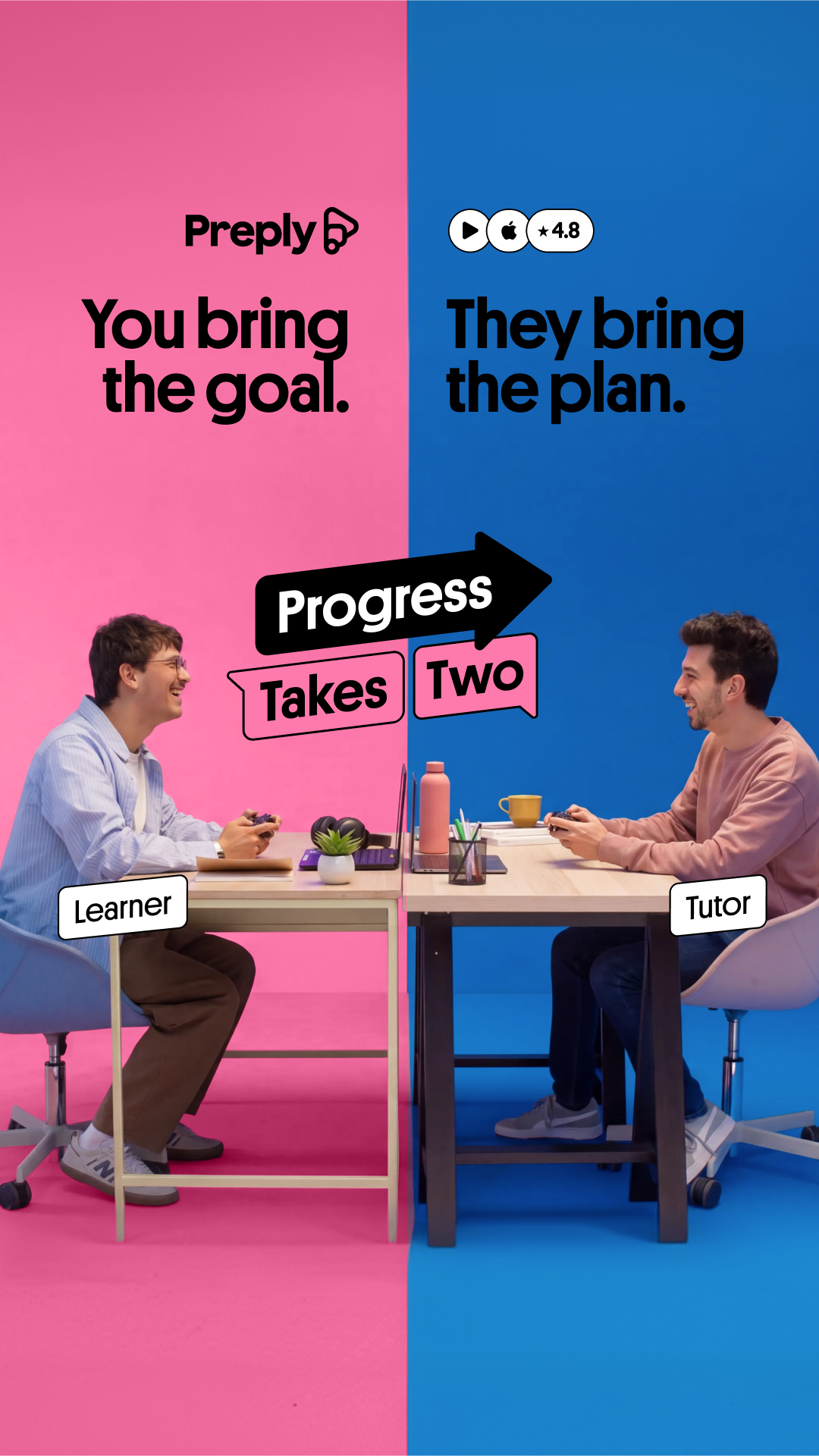 Preply Facebook ad