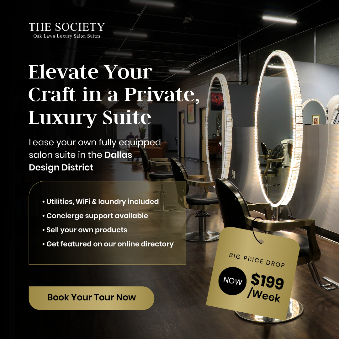 The Society Luxury Hybrid Suites Facebook ad: Dallas Luxury Salon Suites, Made for You